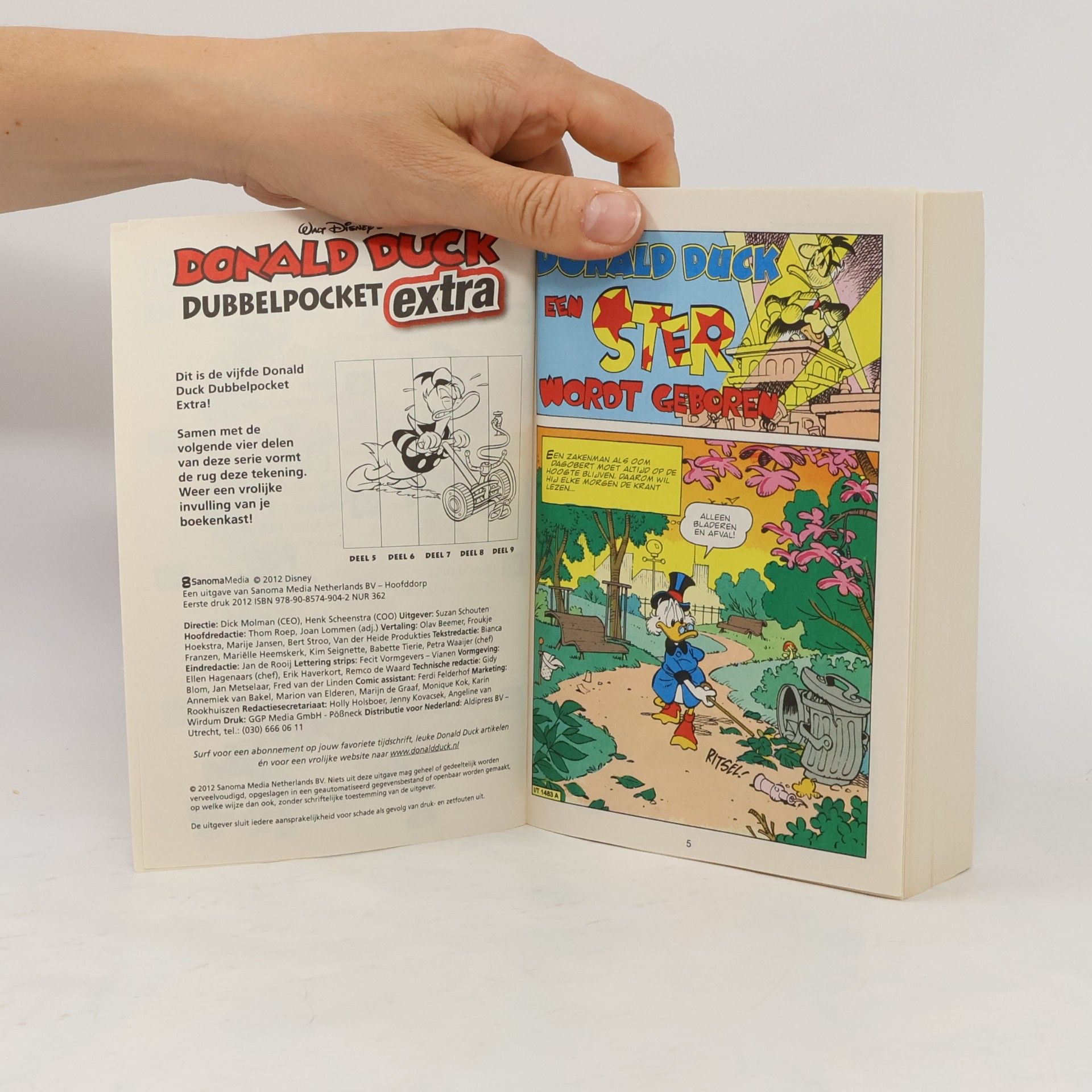 Walt Disney Donald Duck Dubbelpocket Extra - 5: Filmsterren!
