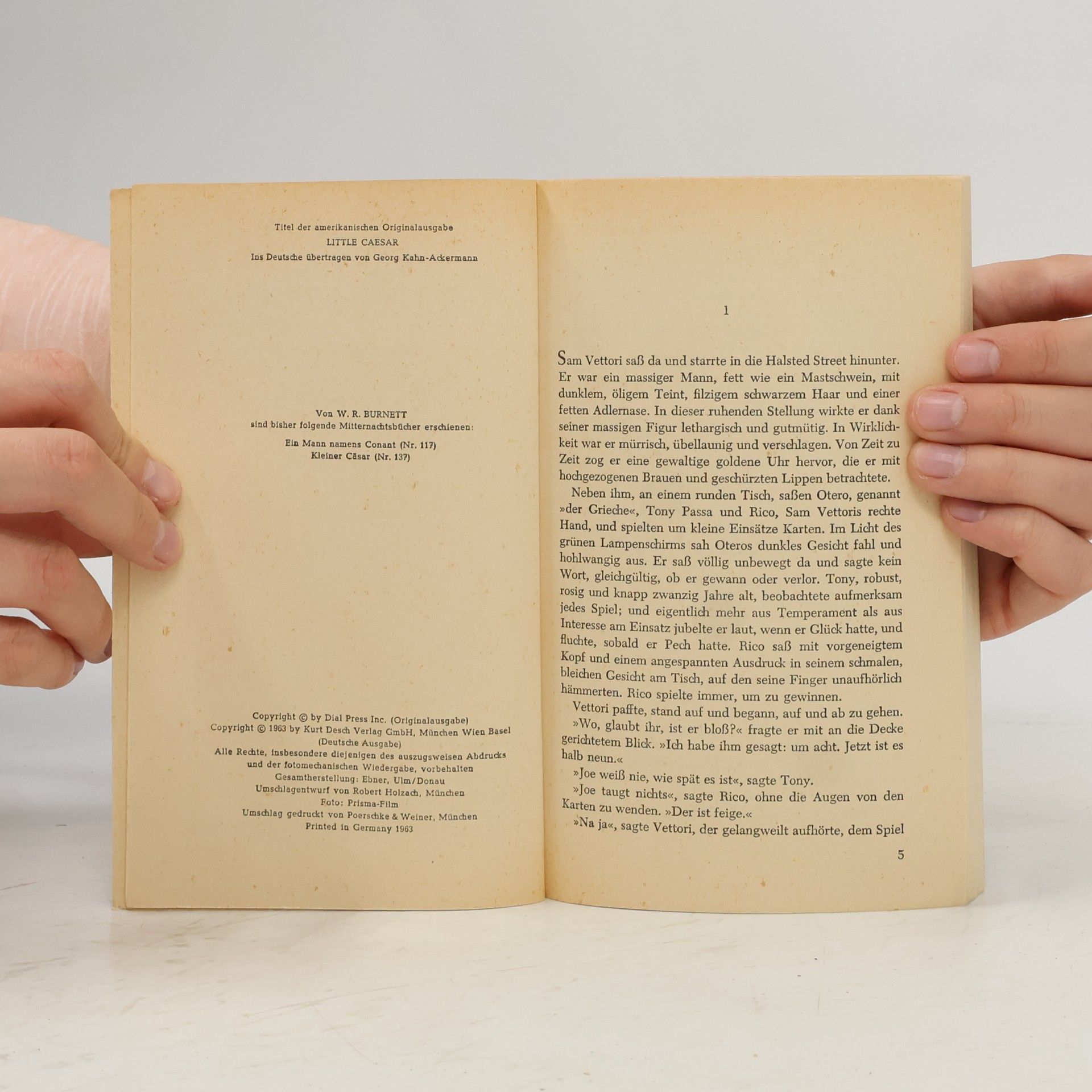 W. R. Burnett Die Mitternachtsbücher - Band 137. Little Caesar