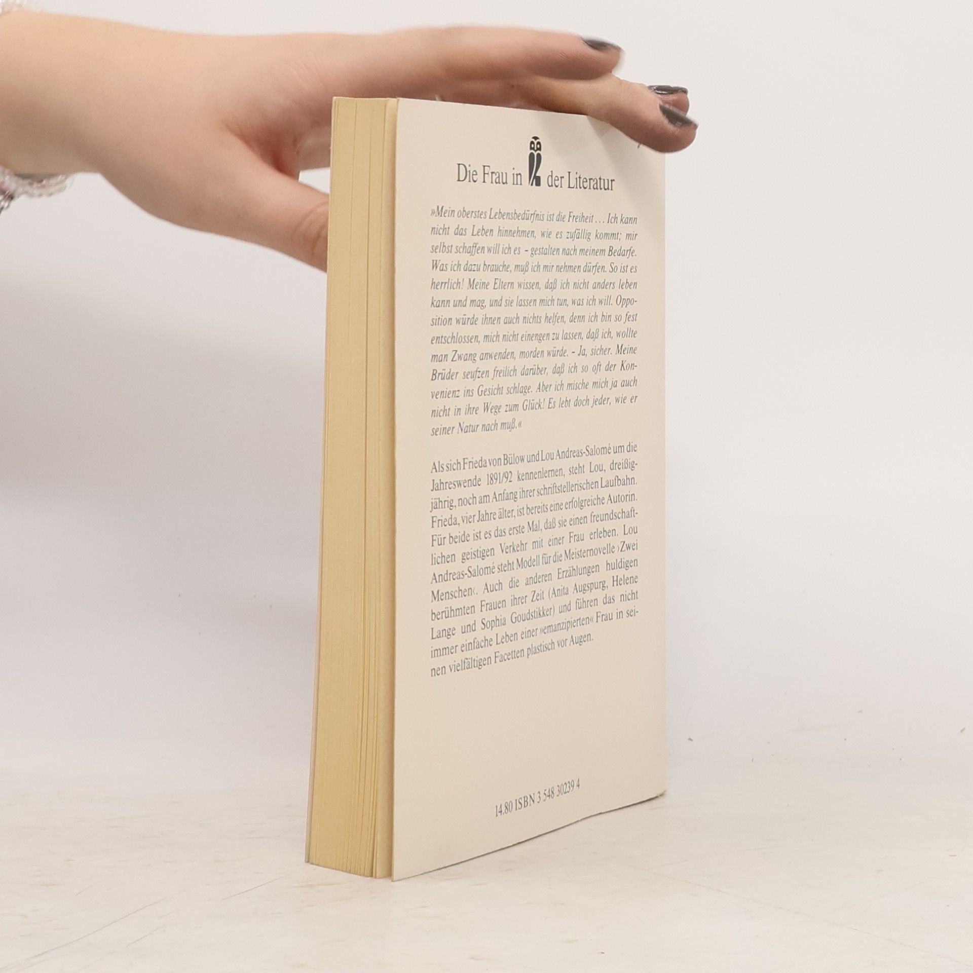 Frieda Freiin von Bülow Die Frau in der Literatur: Die schönsten Novellen der Frieda von Bülow über Lou Andreas-Salomé und andere Frauen