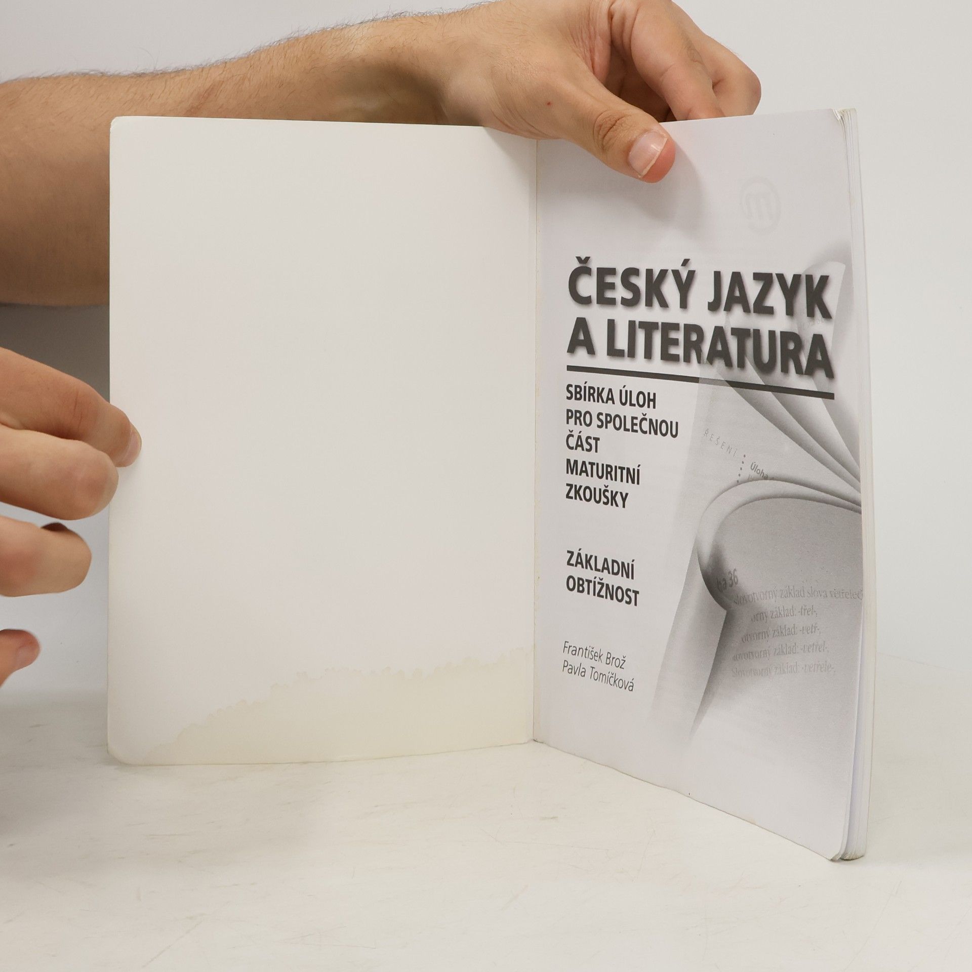 František Brož Český jazyk a literatura: Základní obtížnost