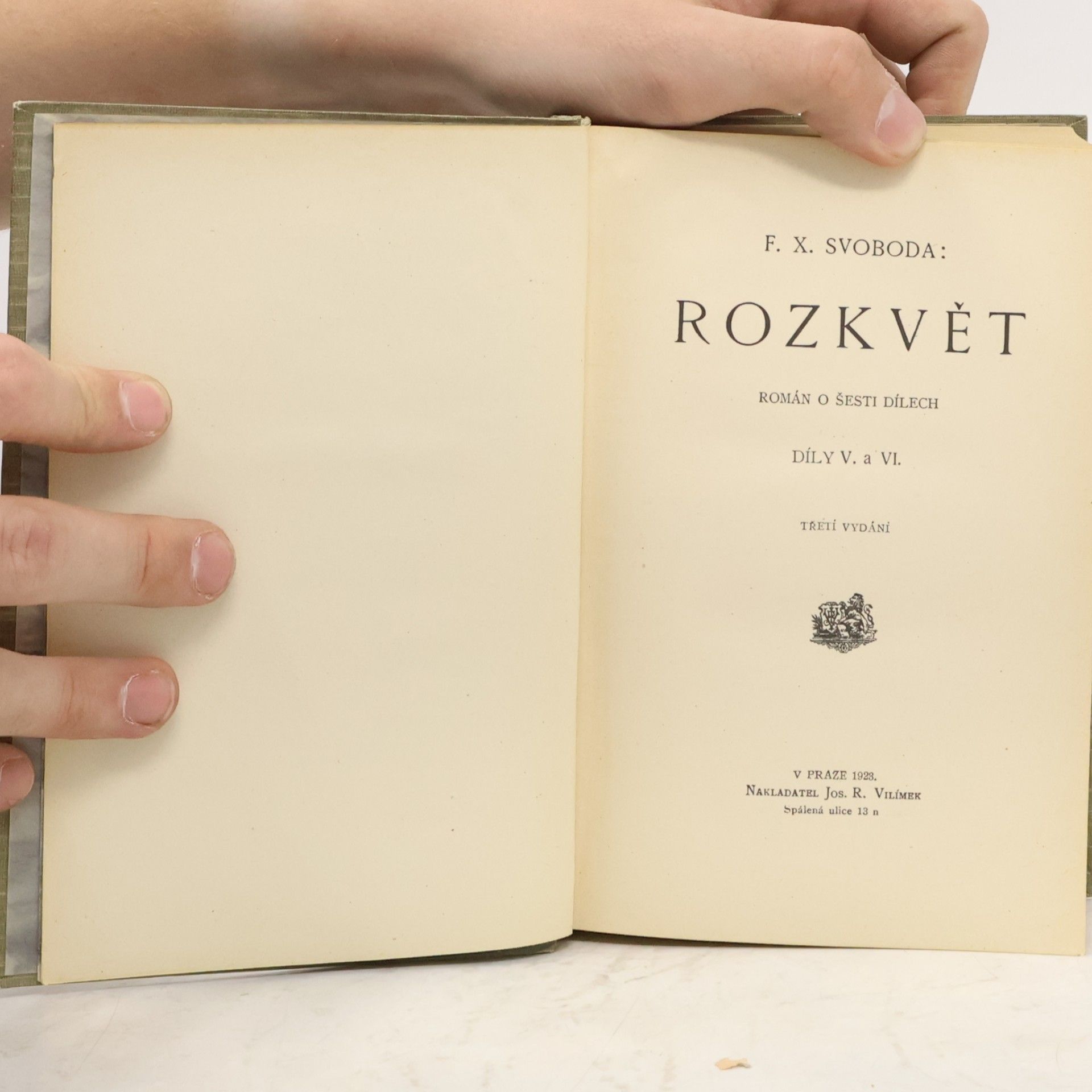 F. X. Svoboda Rozkvět V.-VI.