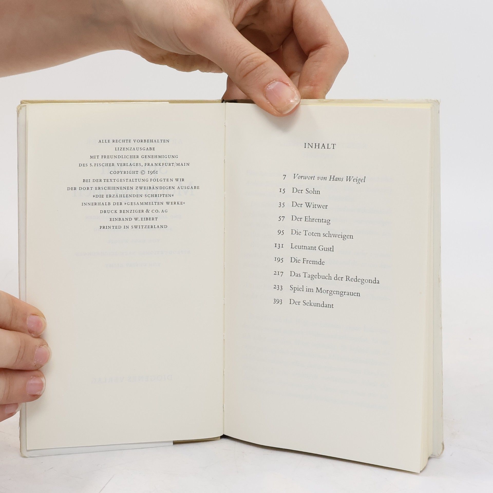 Arthur Schnitzler Spiel im Morgengrauen