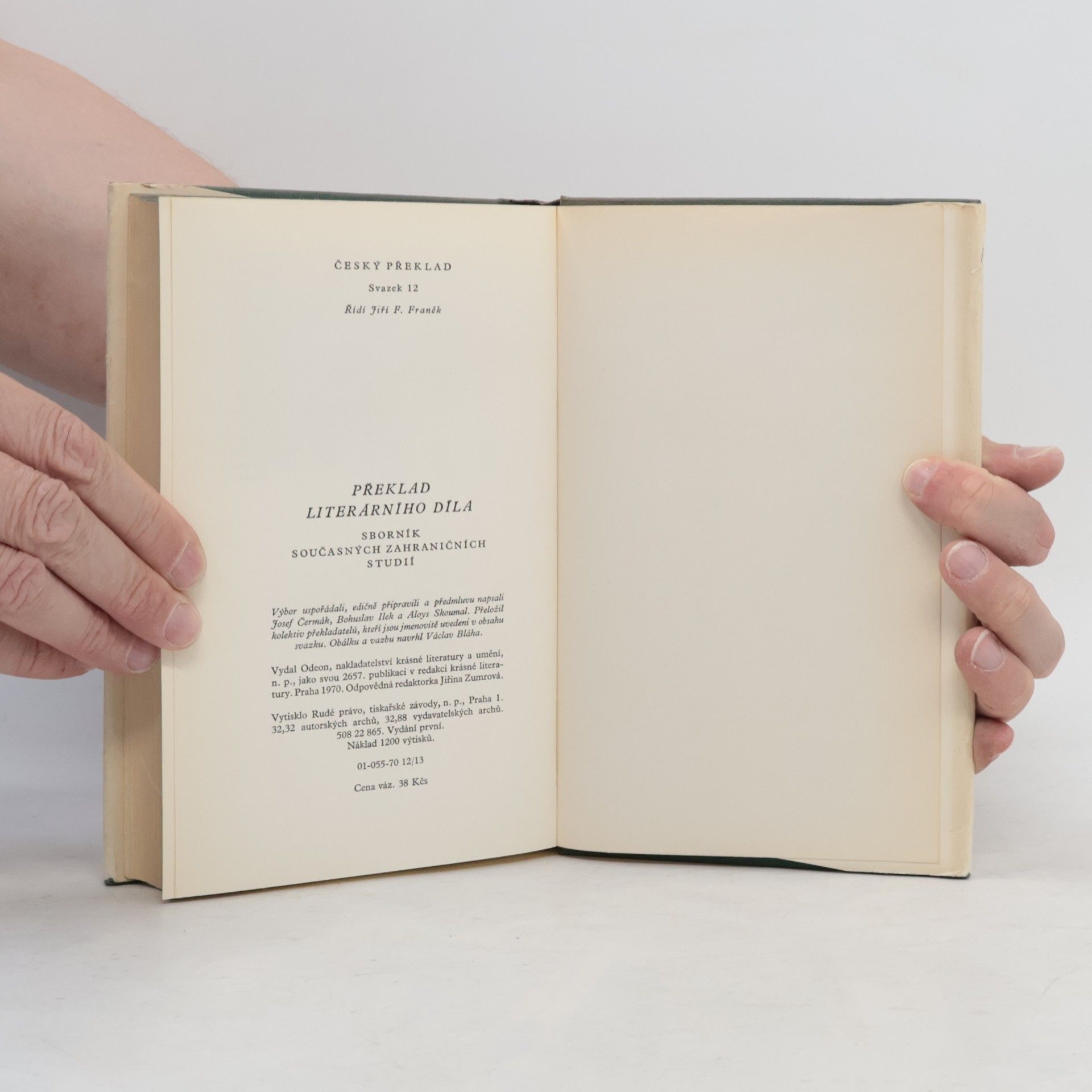 Josef Čermák Překlad literárního díla. Sborník současných zahraničních studií.
