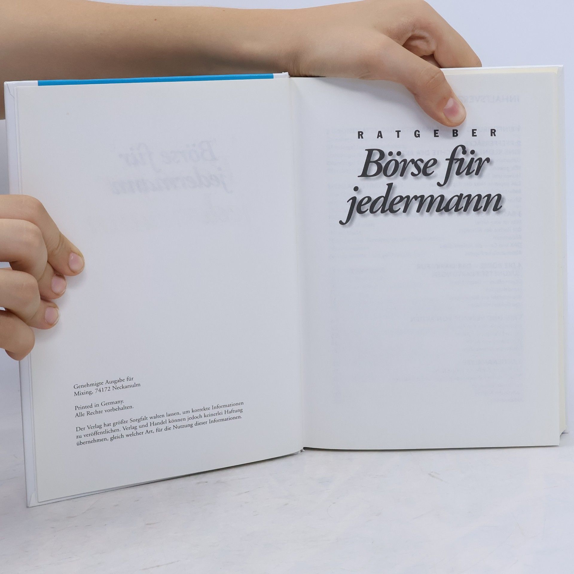 Various authors Börse für Jedermann