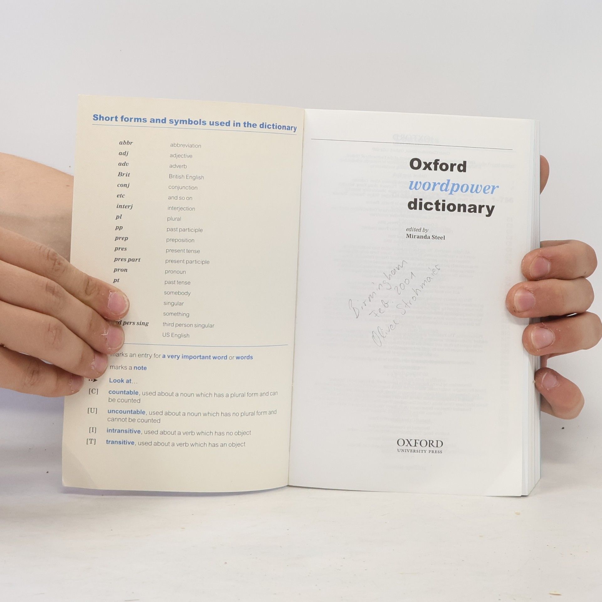 Miranda Steel Oxford wordpower dictionary