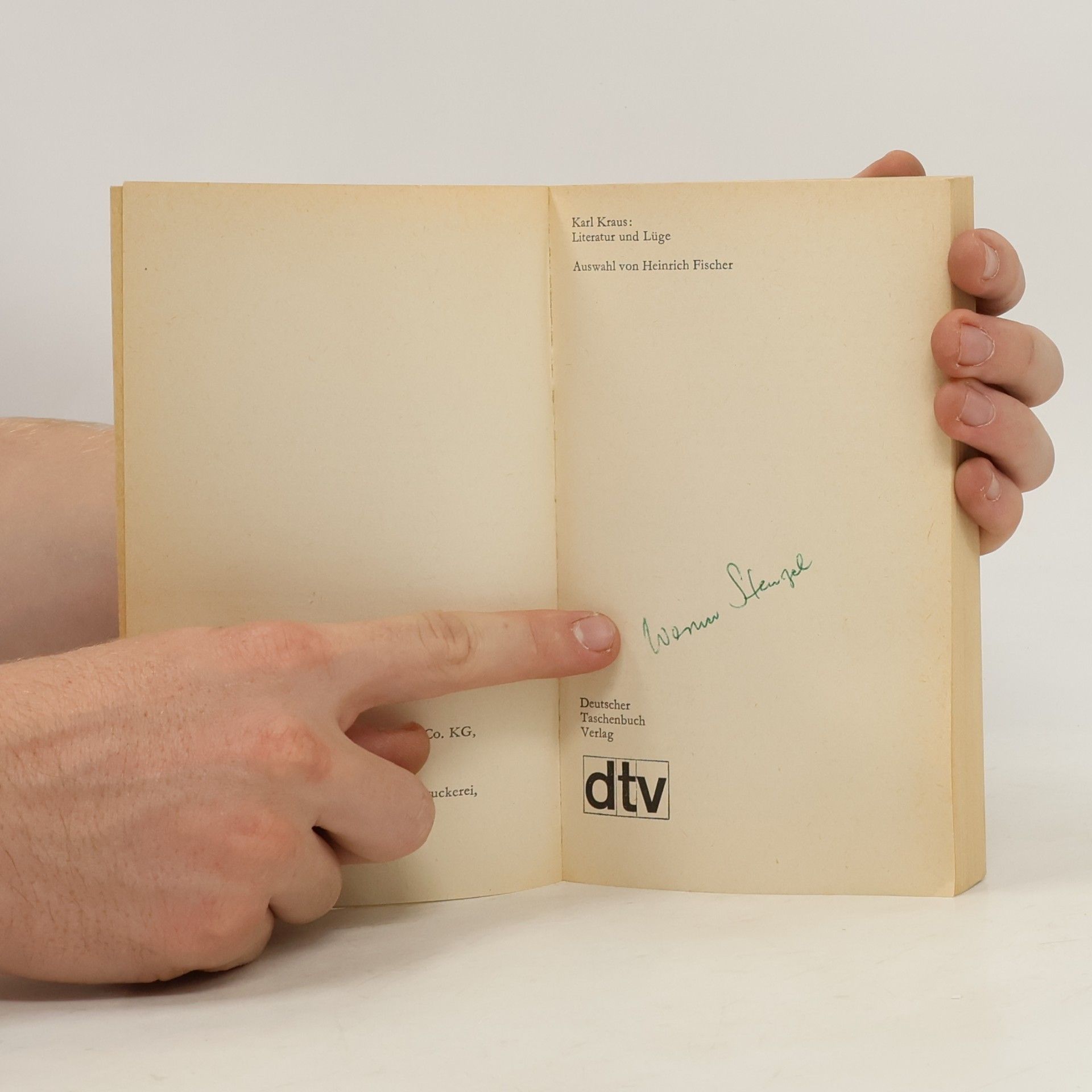 Karl Kraus Literatur und Lüge