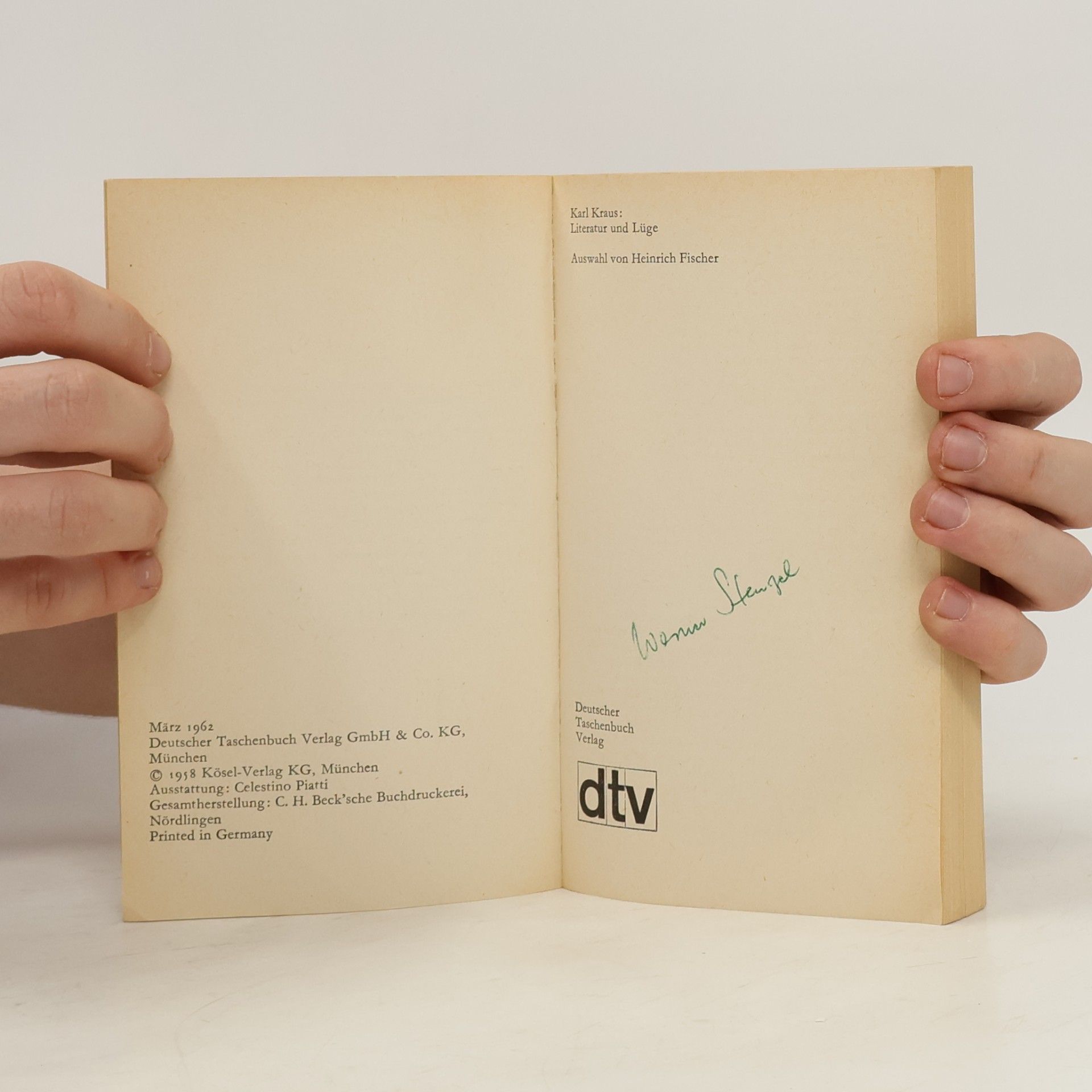 Karl Kraus Literatur und Lüge
