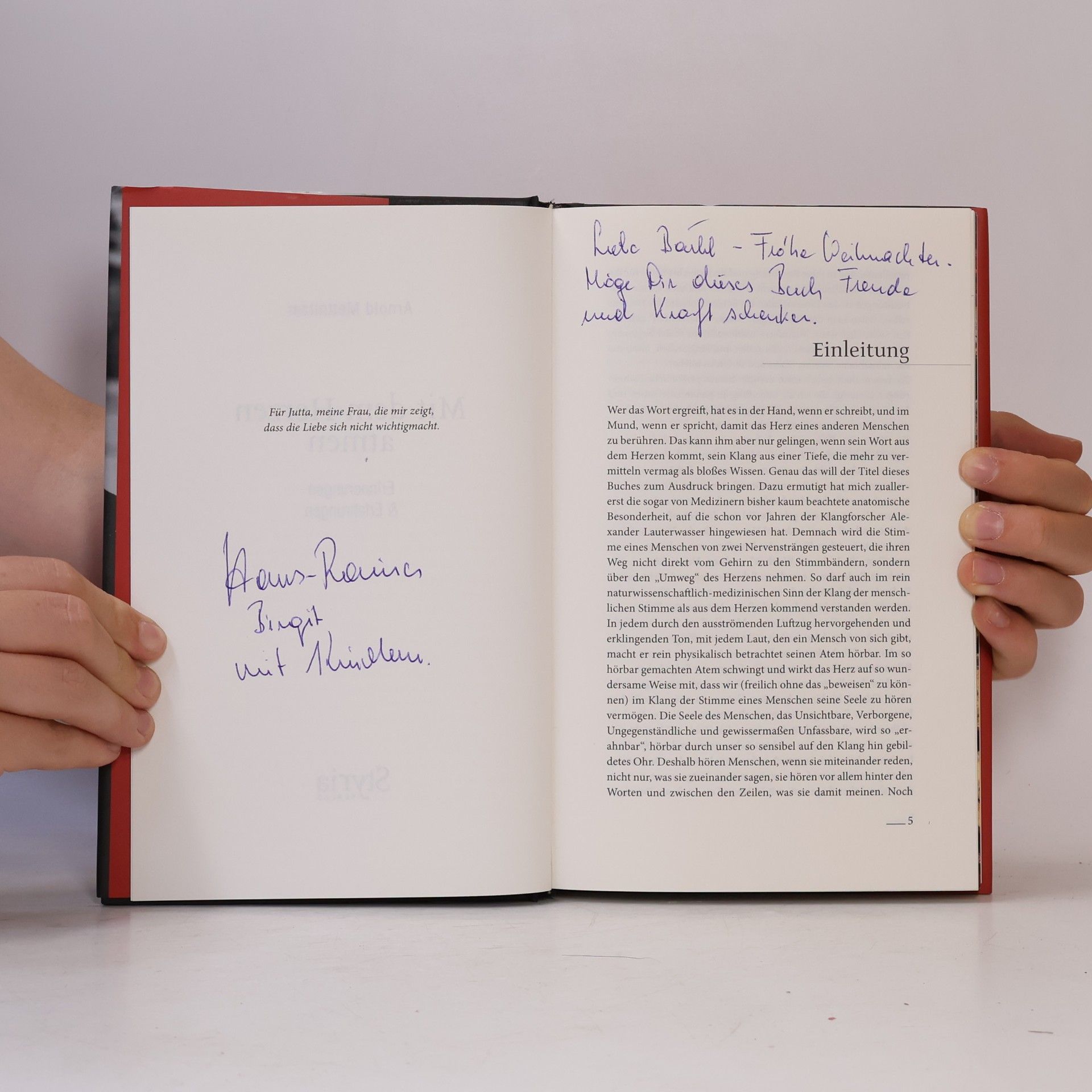 Arnold Mettnitzer Mit dem Herzen atmen