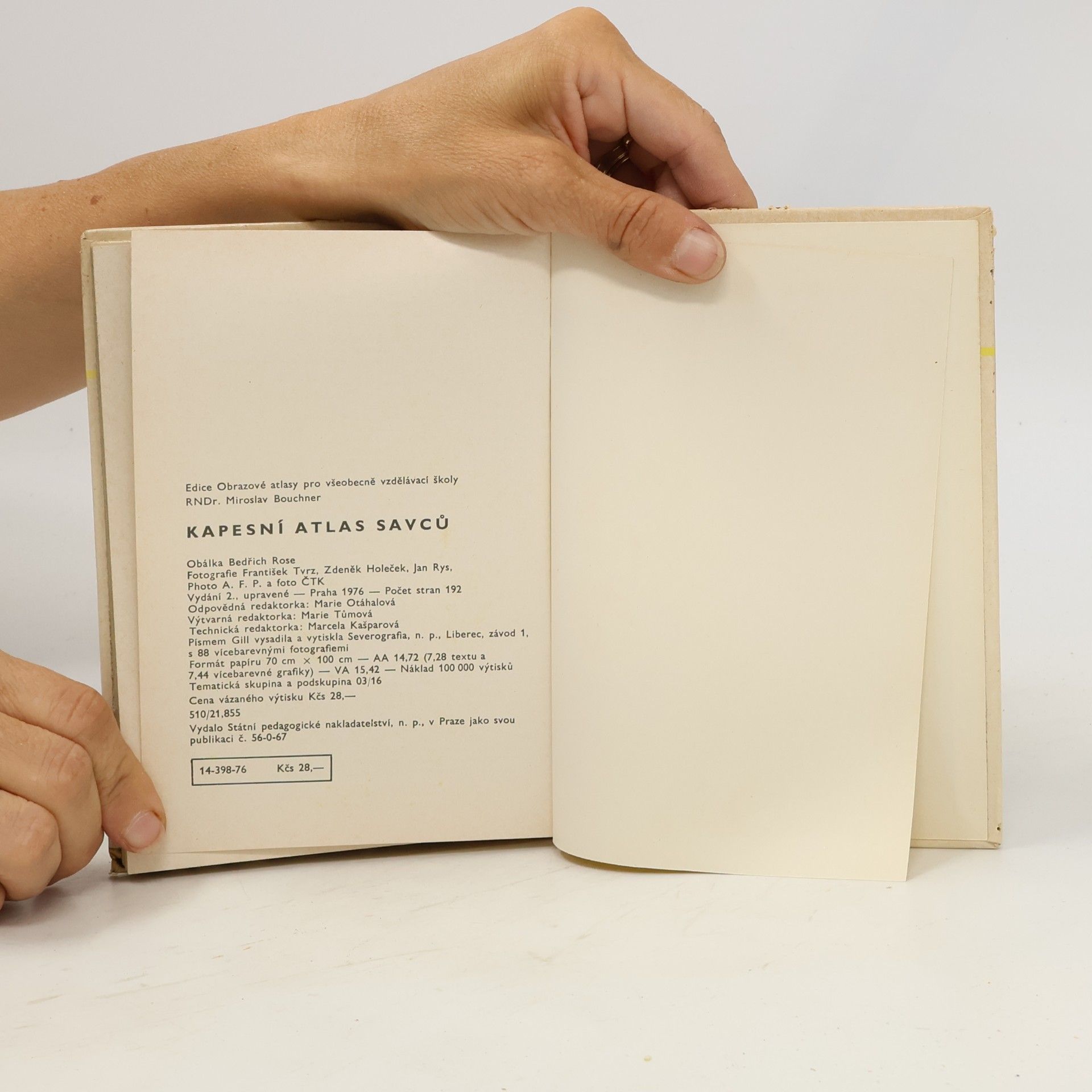 Miroslav Bouchner Kapesní atlas savců