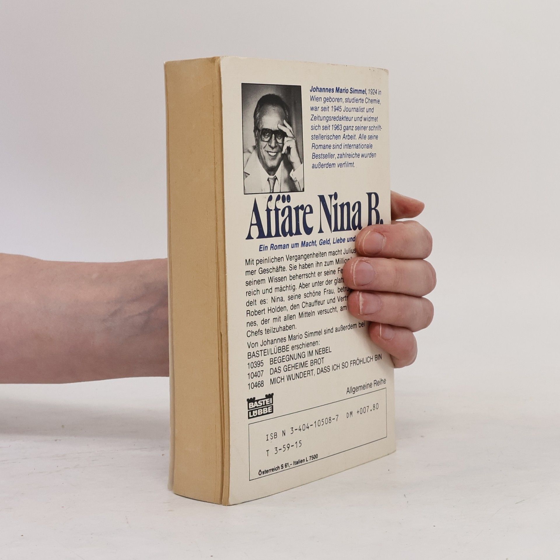 Johannes Mario Simmel Affäre Nina B.