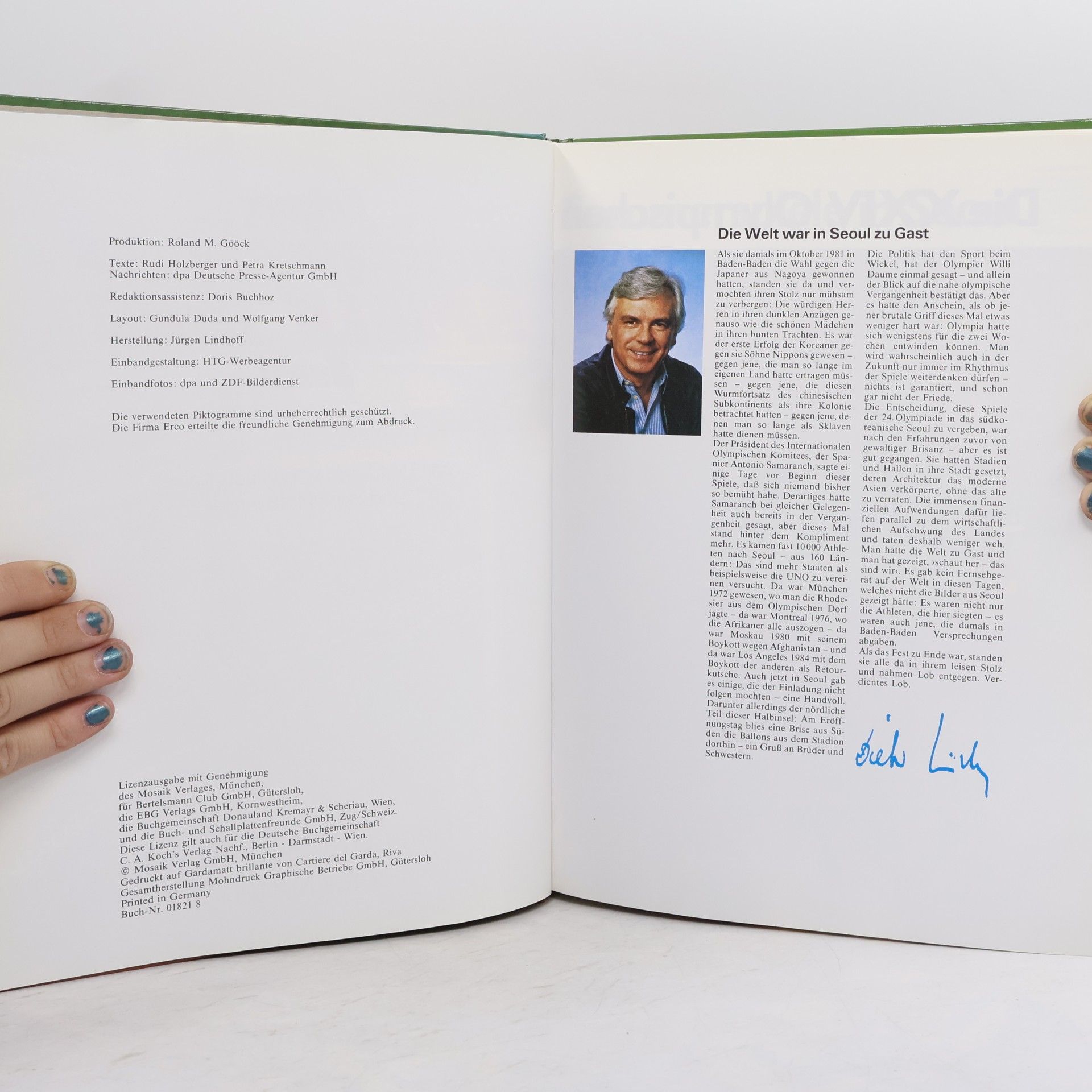 Dieter Kürten Olympische Spiele 1988
