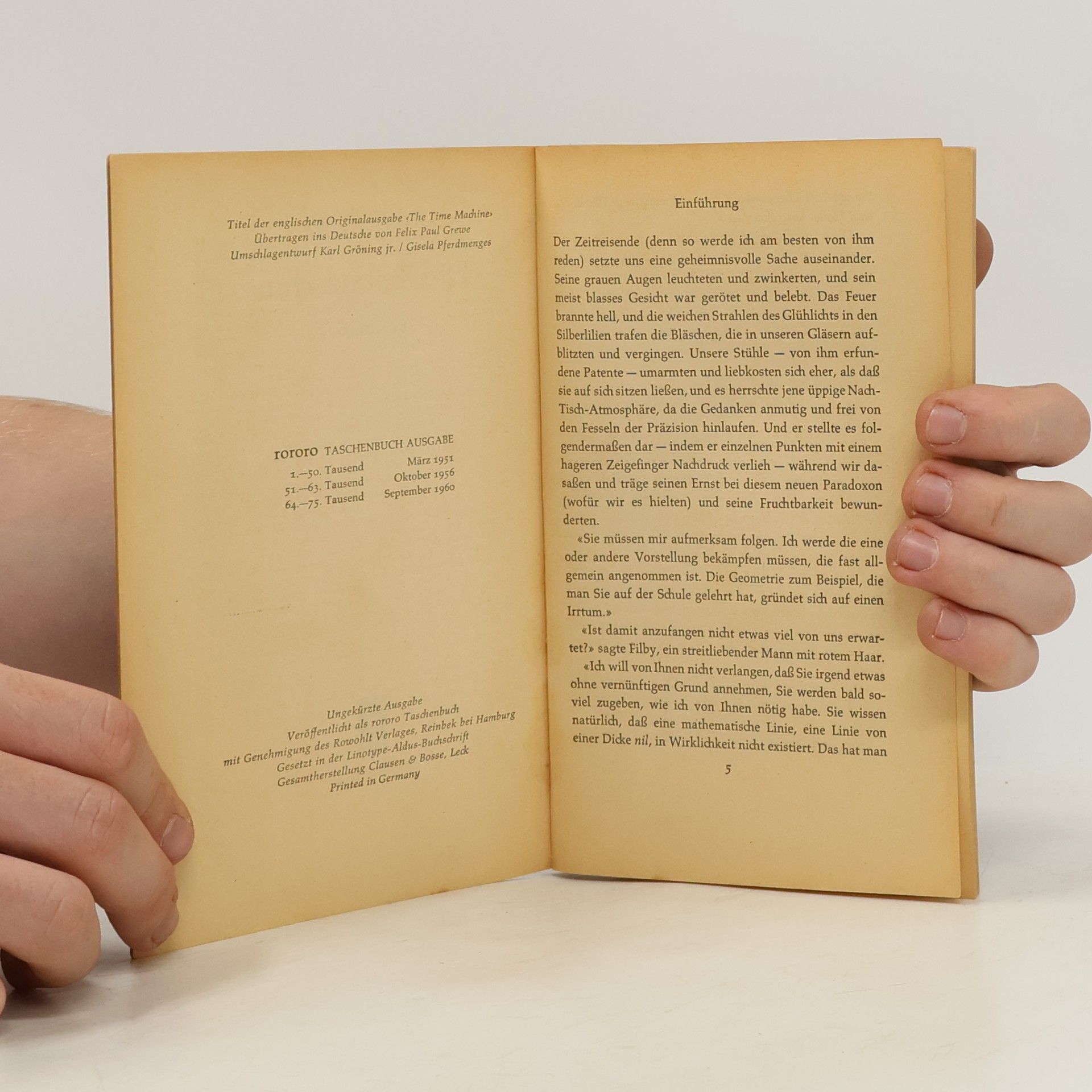 H. G. Wells Die Zeitmaschine