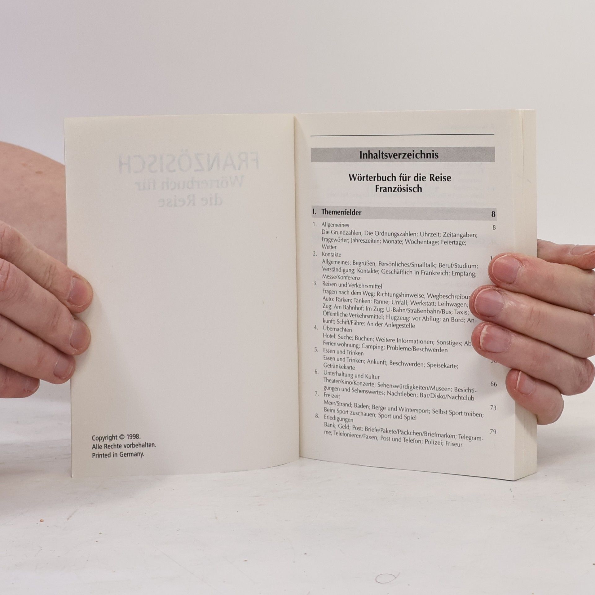 Collectif d'auteurs Wörterbuch für die Reise. Französisch