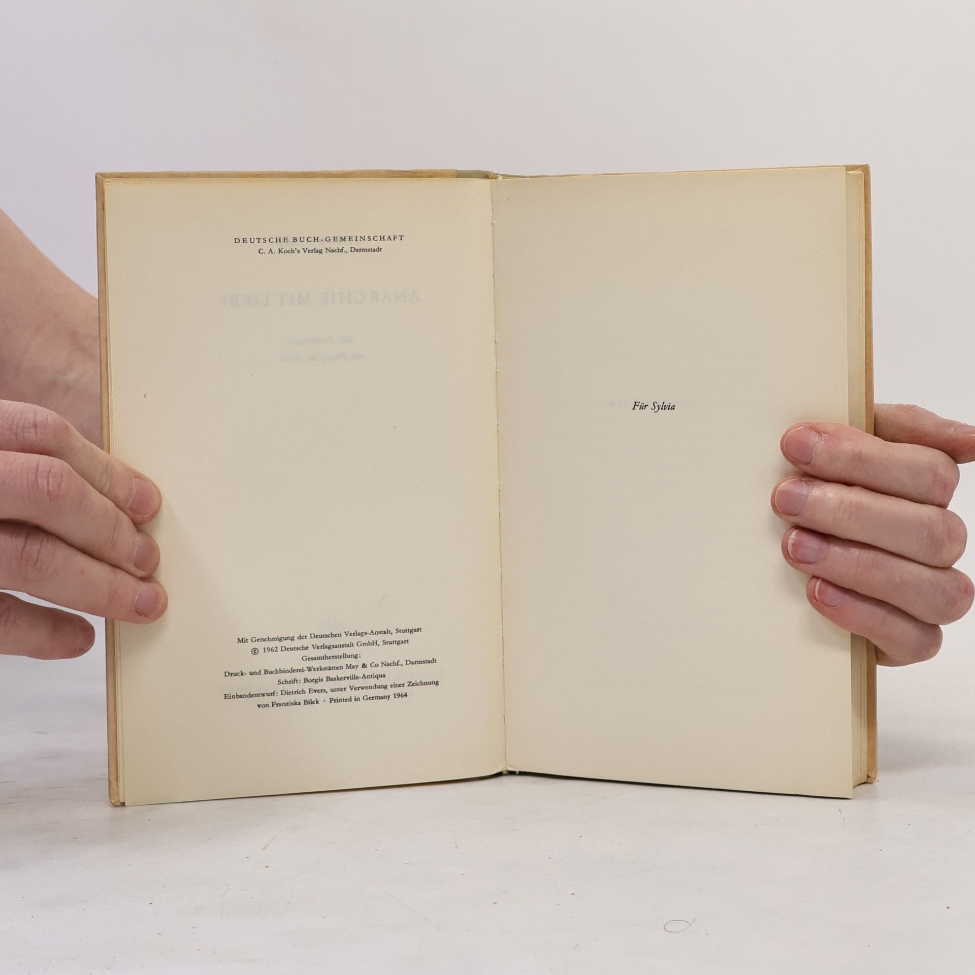 Peter Bamm Anarchie mit Liebe