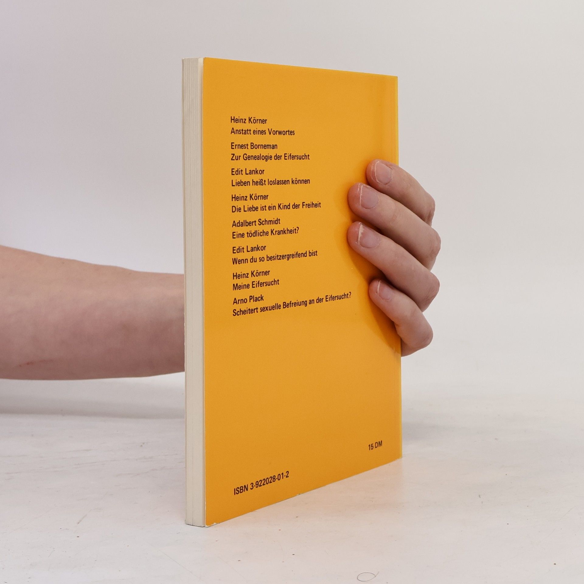 Heinz Körner Eifersucht. Ein Lesebuch für Erwachsene