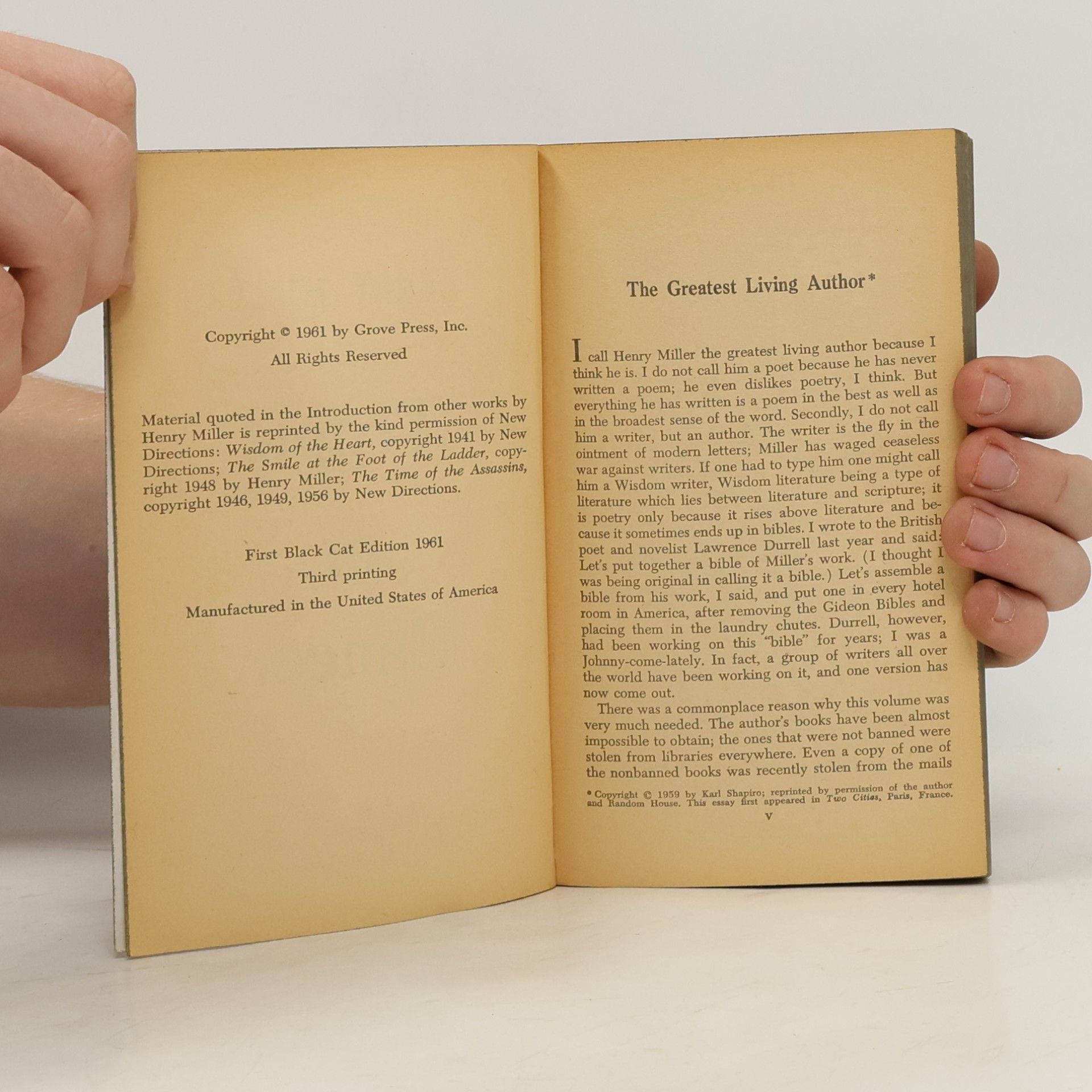 Henry Miller Tropic of Cancer