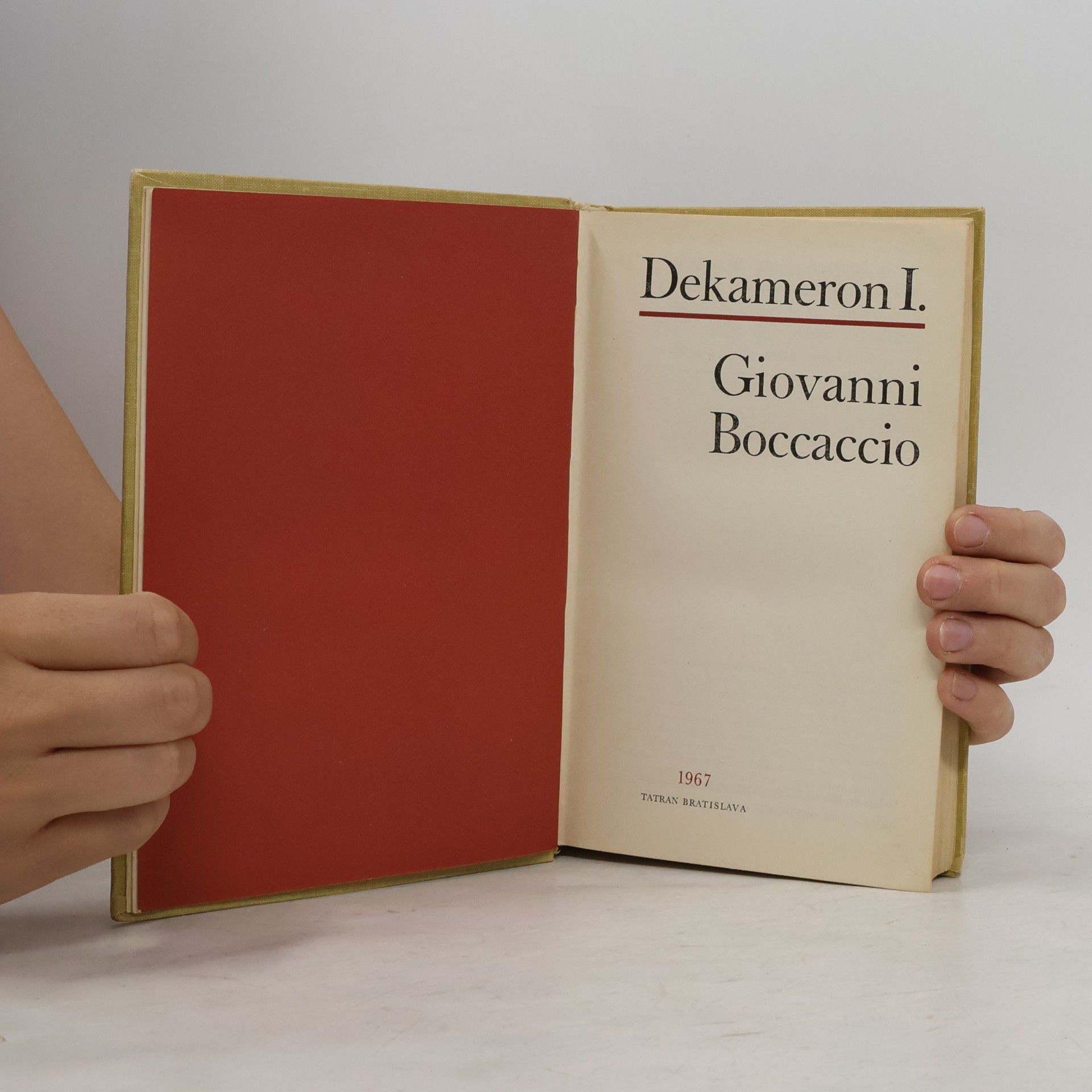 Giovanni Boccaccio Dekameron I.