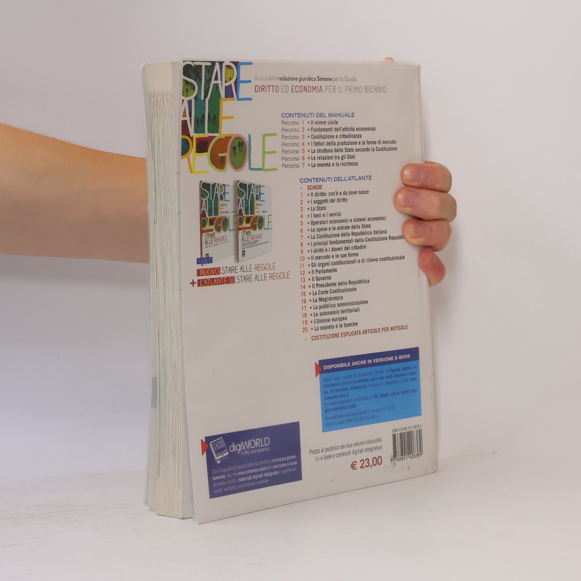 Redazione giuridica Simone per la Scuola Nuovo Stare alle regole. Diritto ed economia per i bienni. Con Atlante di stare alle regole. Per le Scuole superiori. Con e-book. Con espansione online