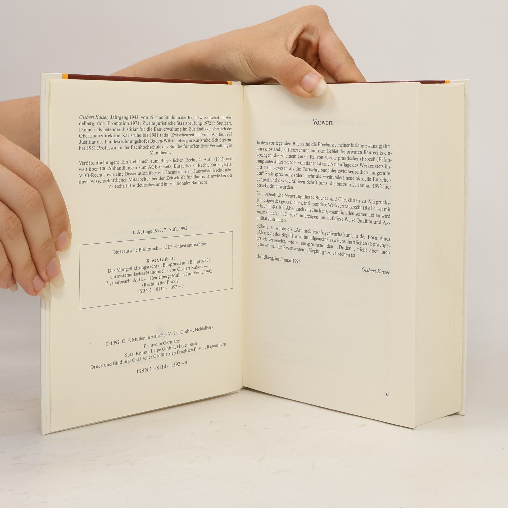 Gisbert Kaiser Das Mängelhaftungsrecht in Baupraxis und Bauprozess