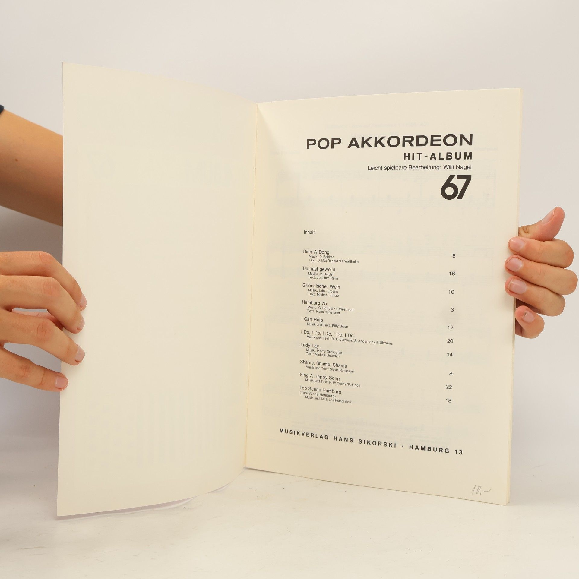 Various authors  Pop Akkordeon. Hit-Album. 67
