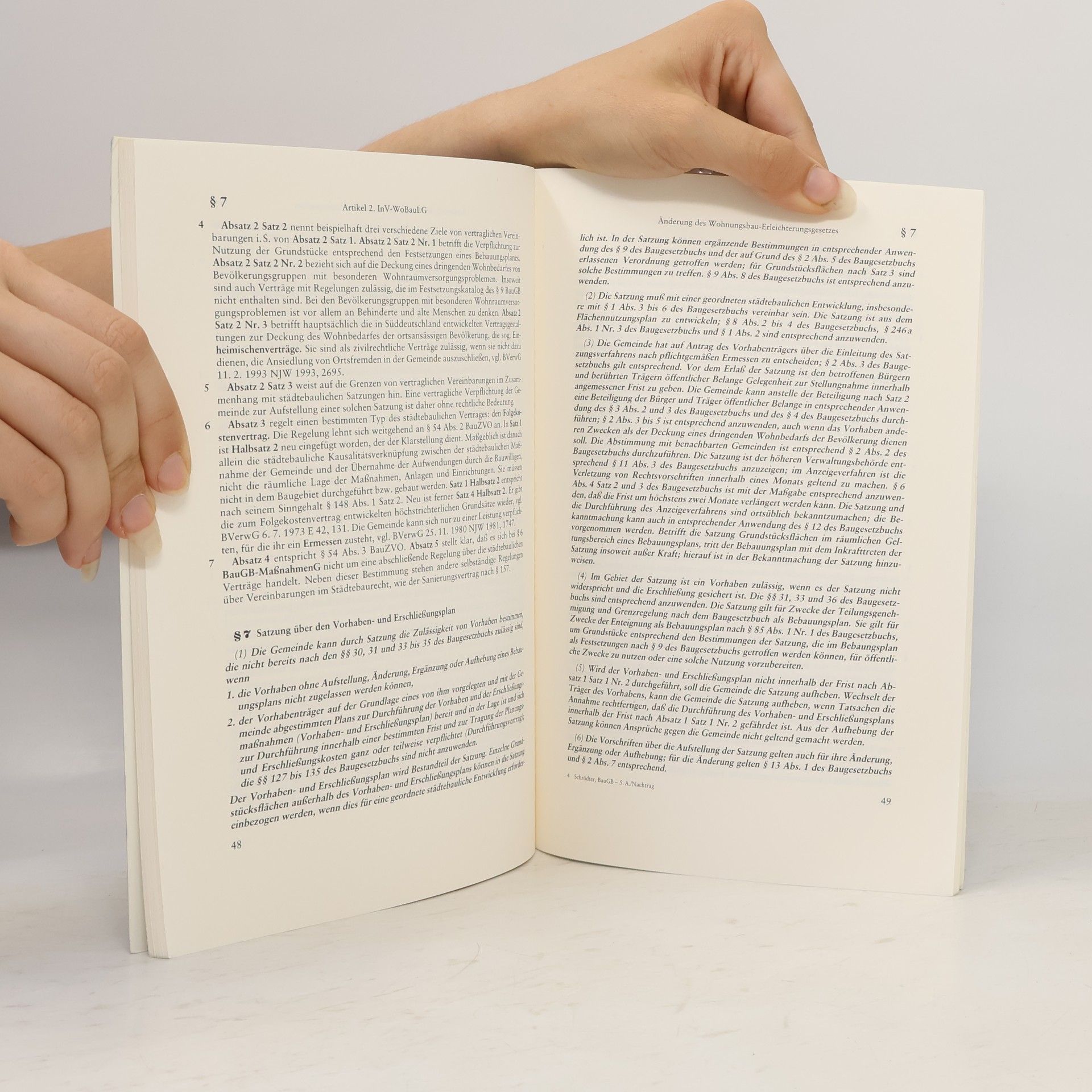 Hans Schrödter Baugesetzbuch, BauGB-Massnahmengesetz