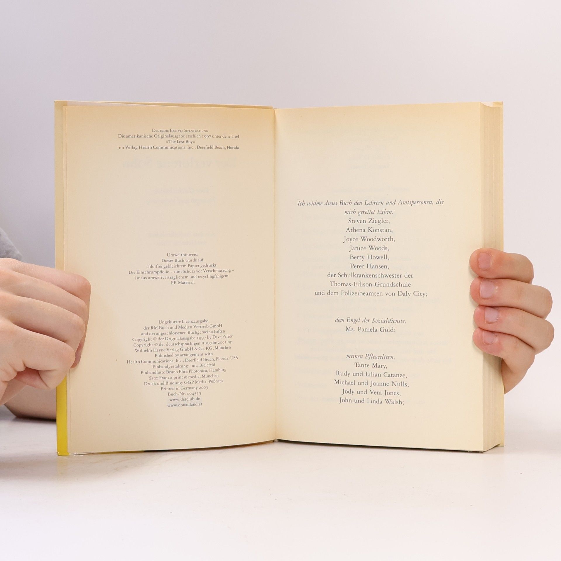 Dave Pelzer Der verloene Sohn