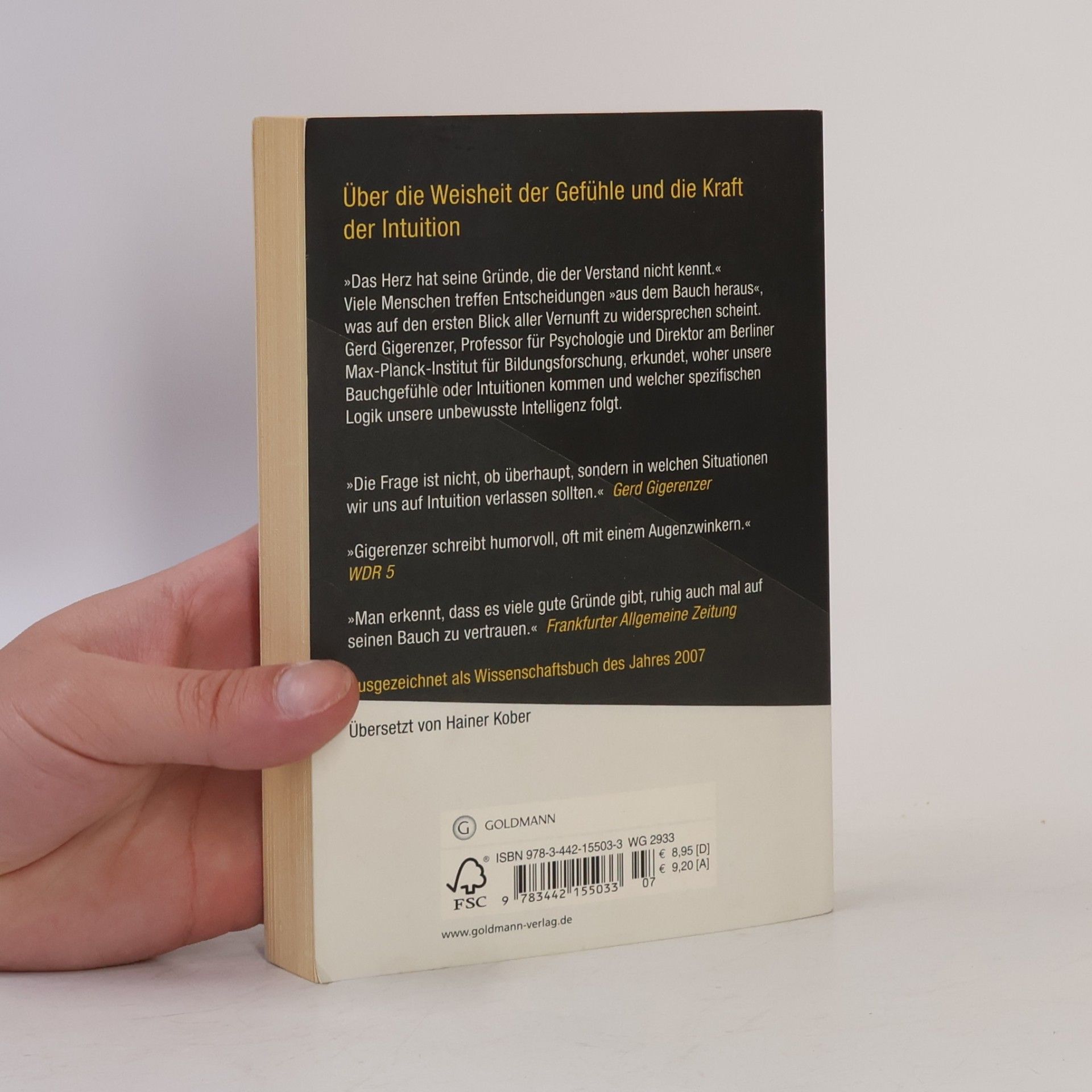 Gerd Gigerenzer Bauchentscheidungen