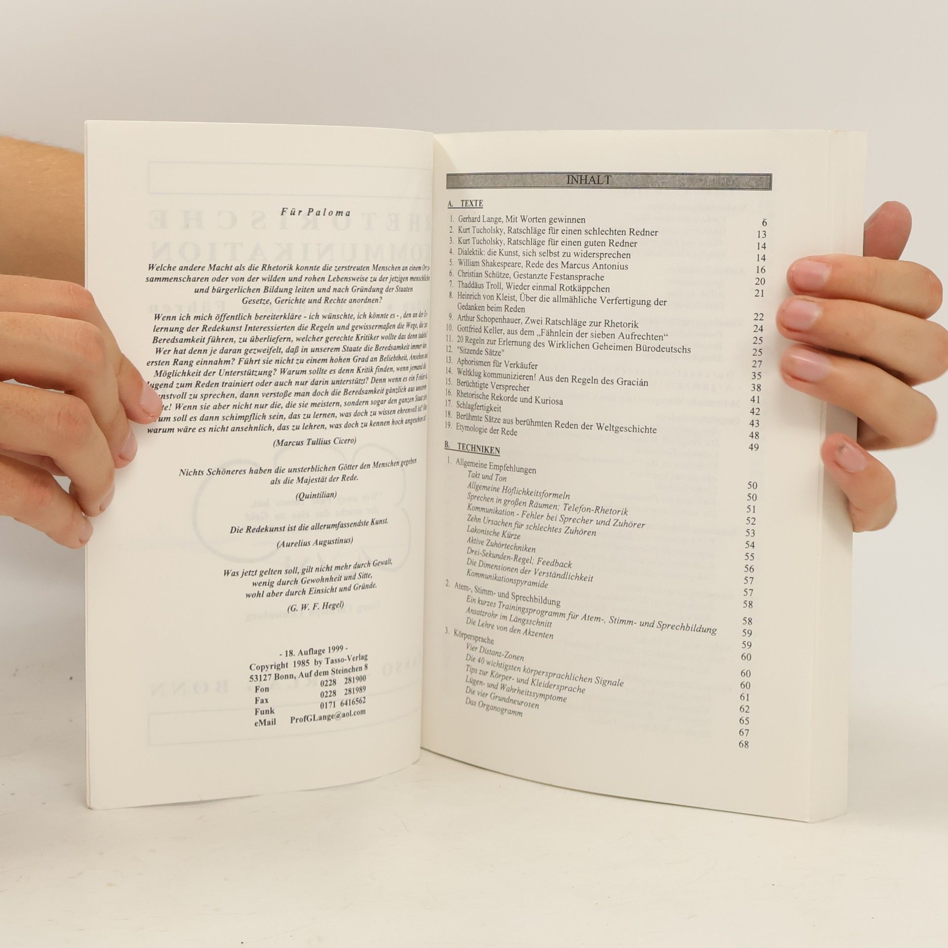 Gerhard Lange Rhetorische Kommunikation