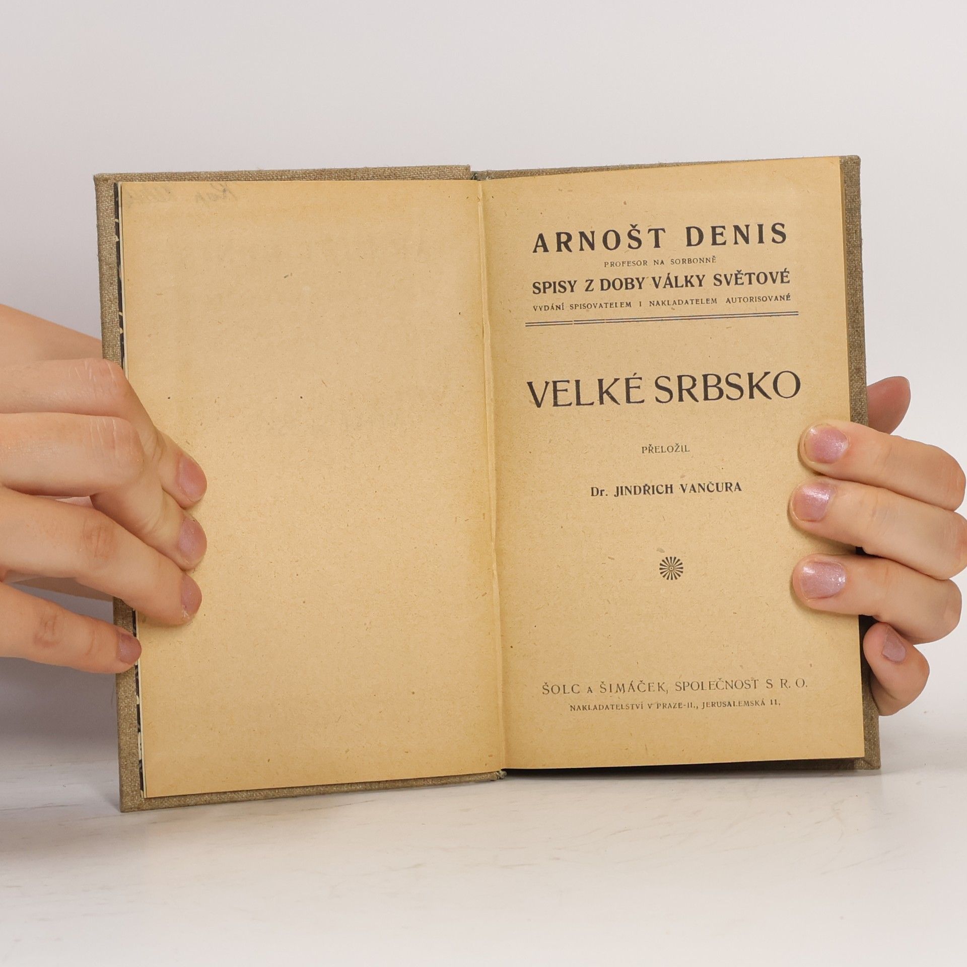 Arnošt Denis Velké Srbsko