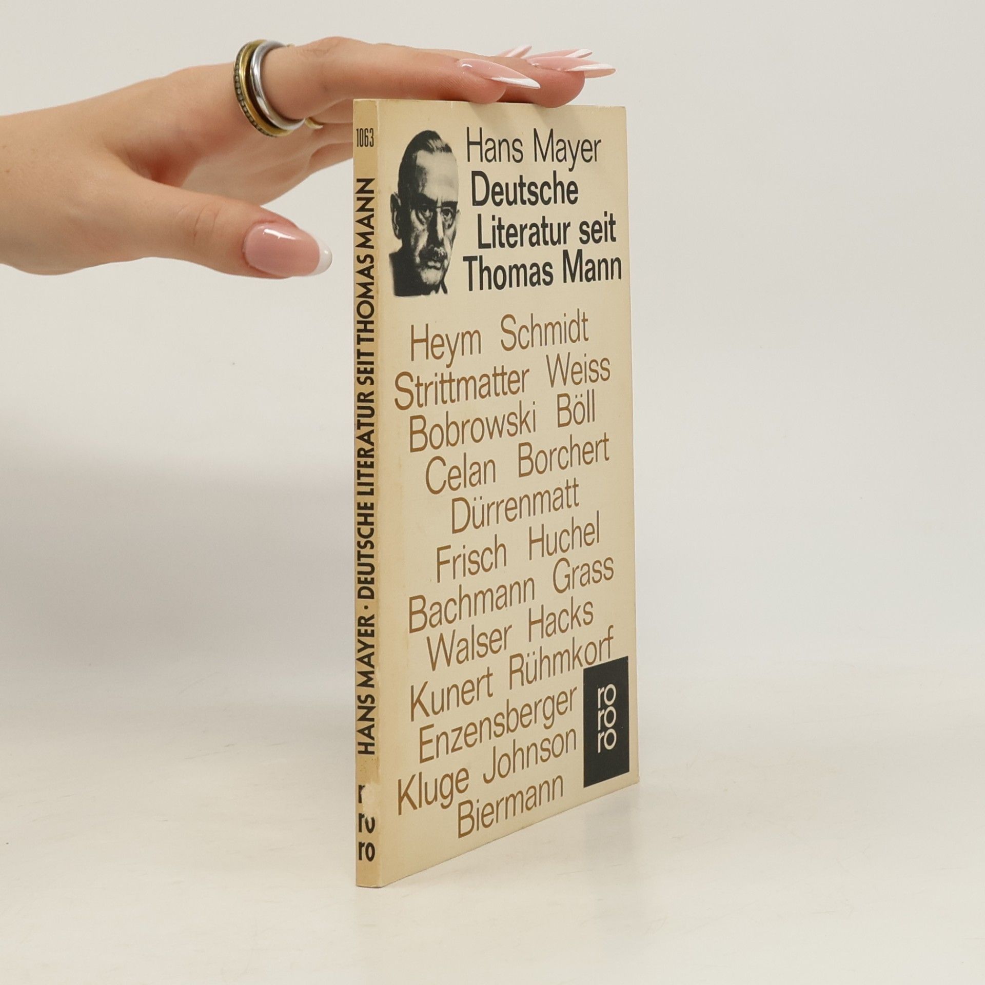 Hans Mayer Deutsche Literatur seit Thomas Mann
