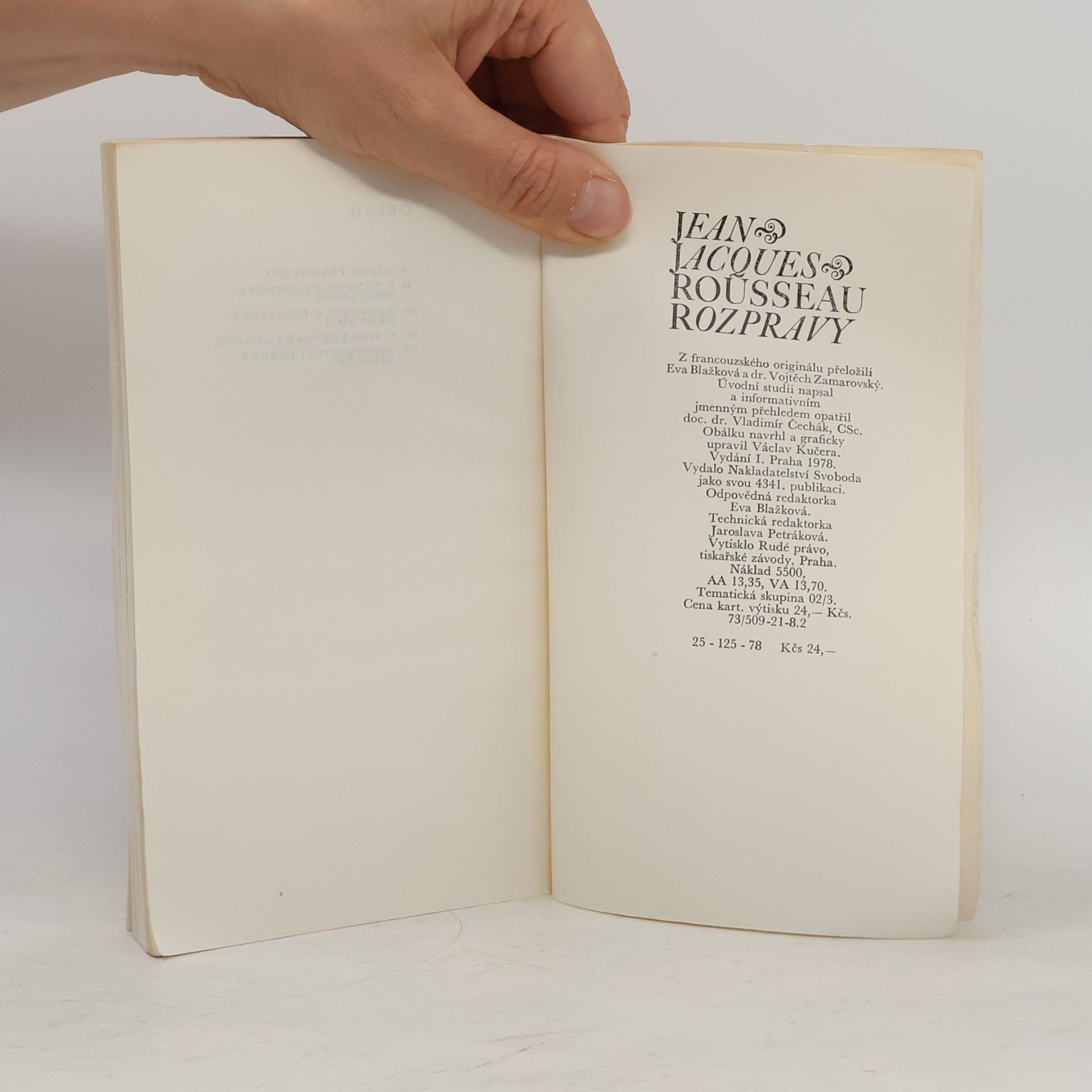 Jean-Jacques Rousseau Rozpravy