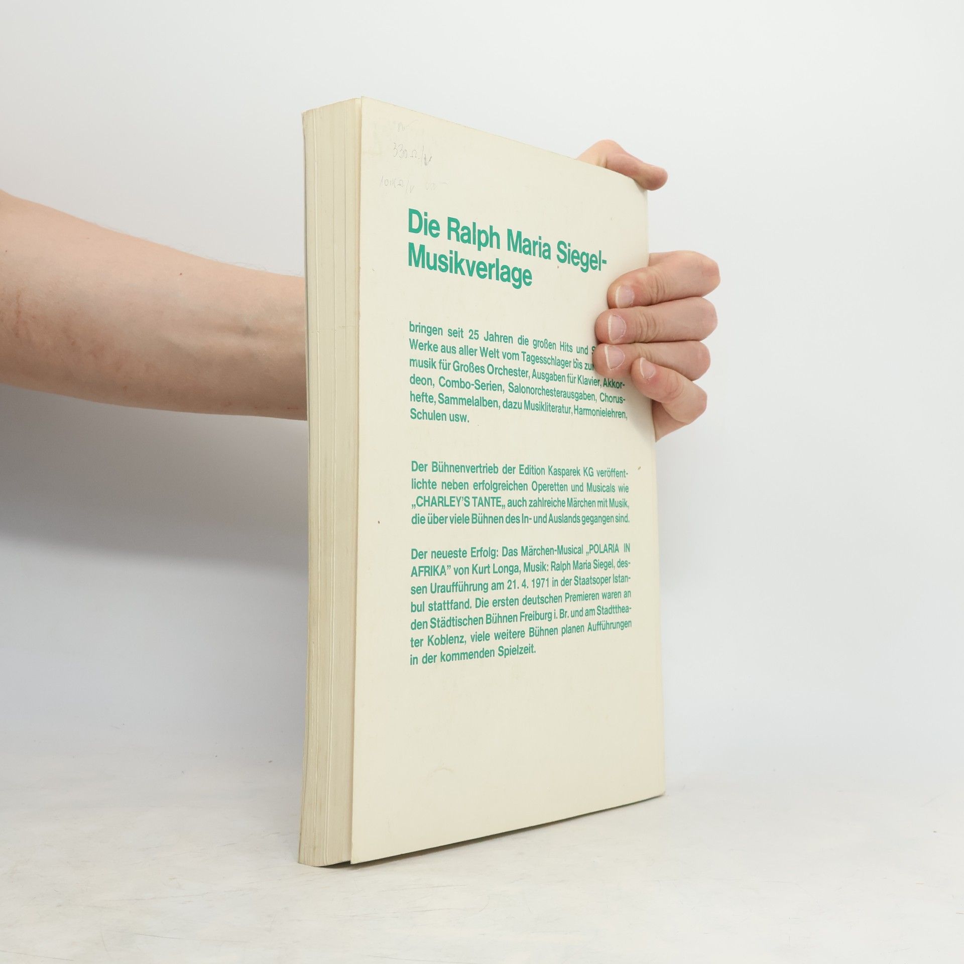 Ralp Maria Siegel Das goldene Evergreen Buch