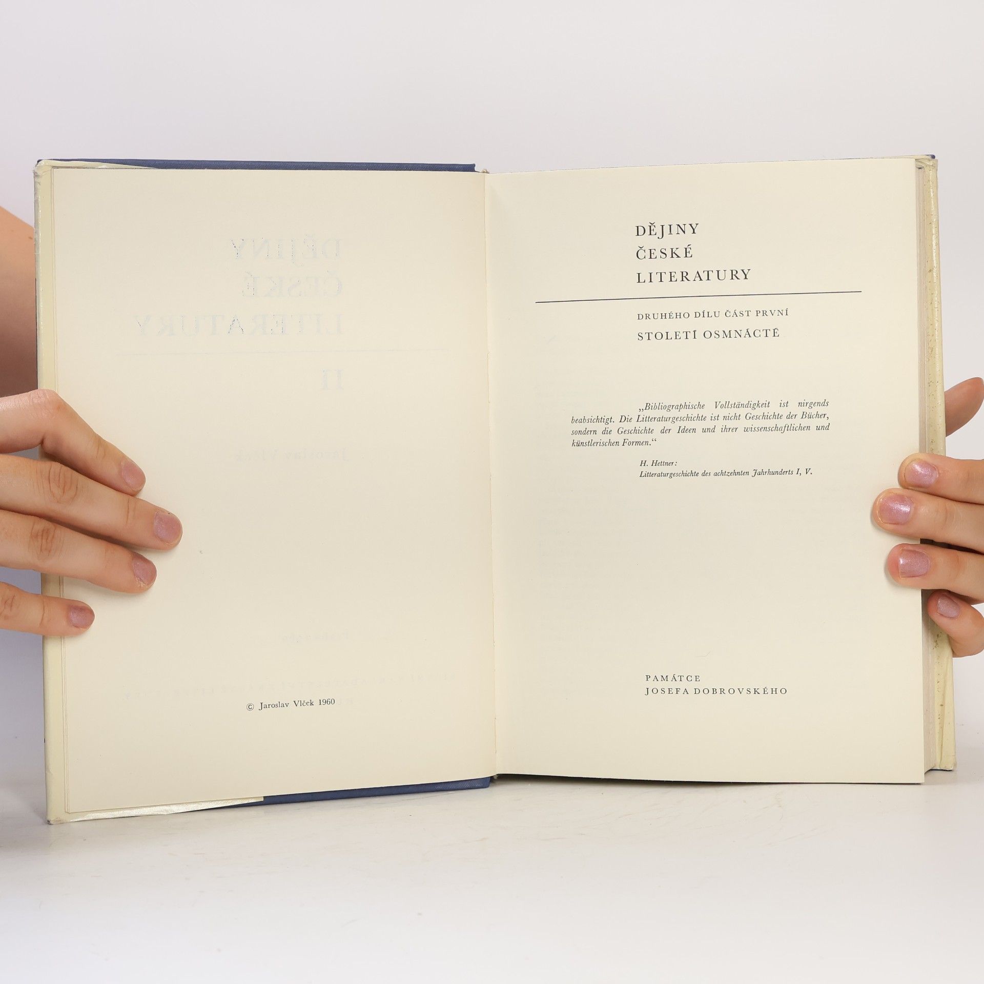 Jaroslav Vlček Dějiny české literatury 2
