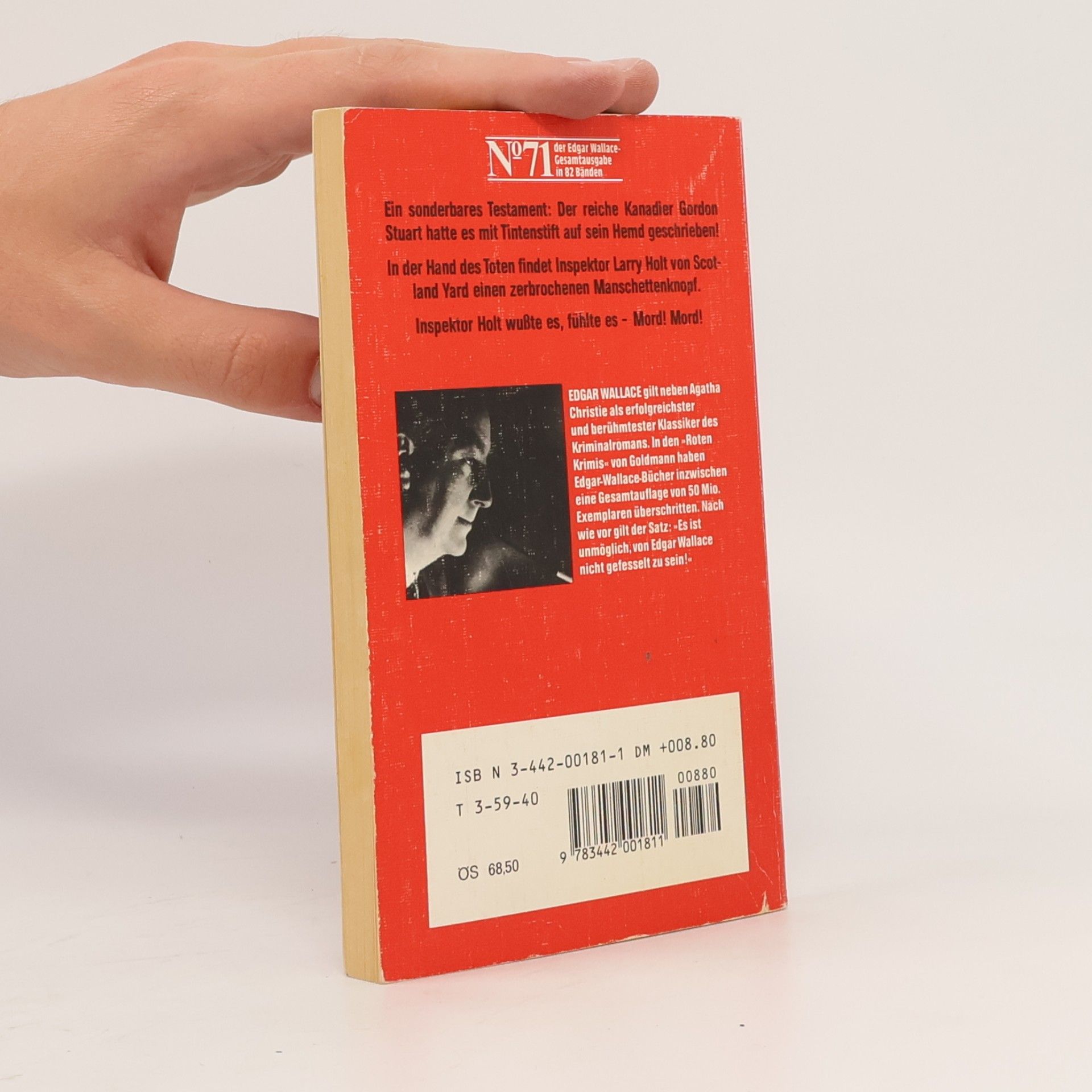 Edgar Wallace Die toten Augen von London ; Kriminalroman