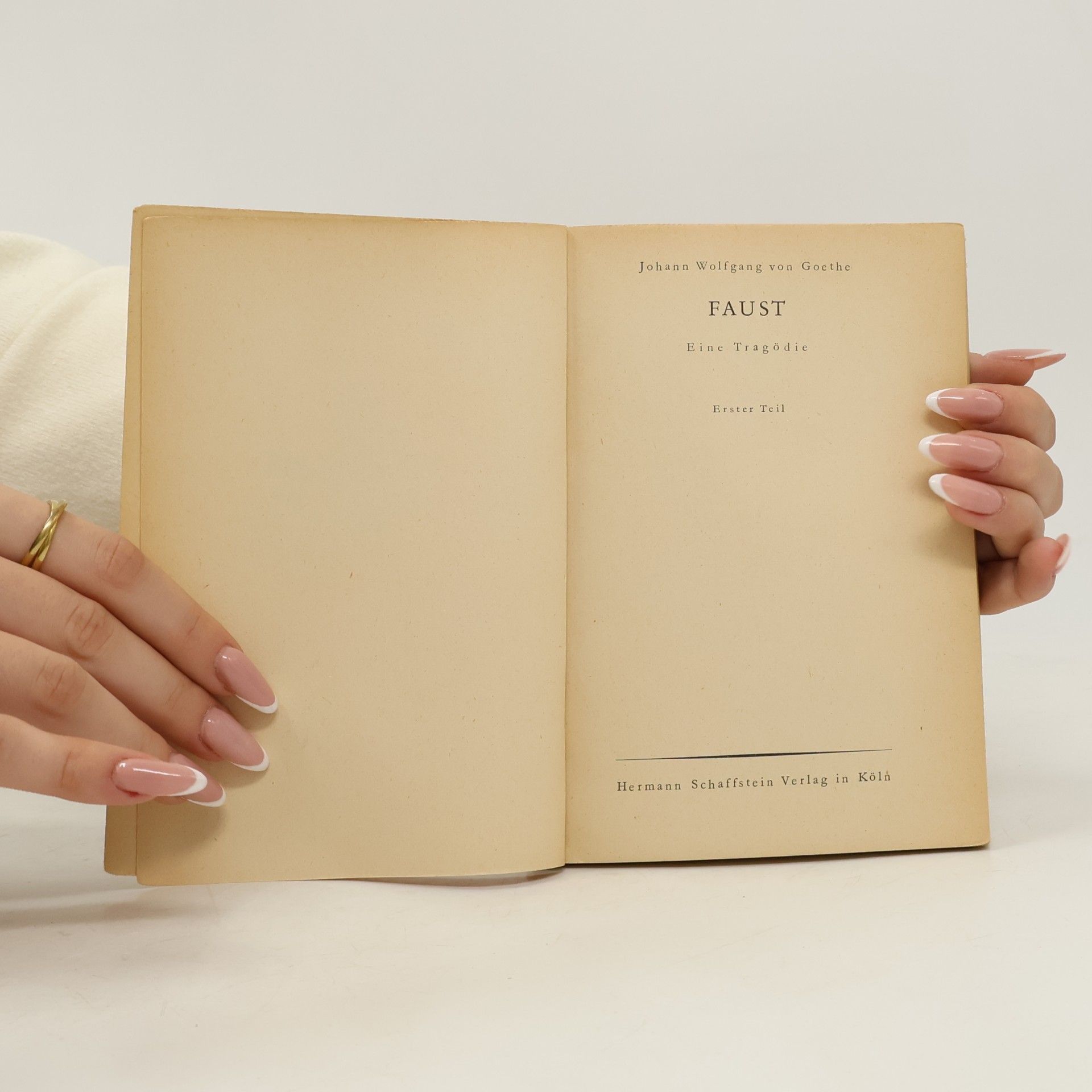 Johann Wolfgang von Goethe Faust 1