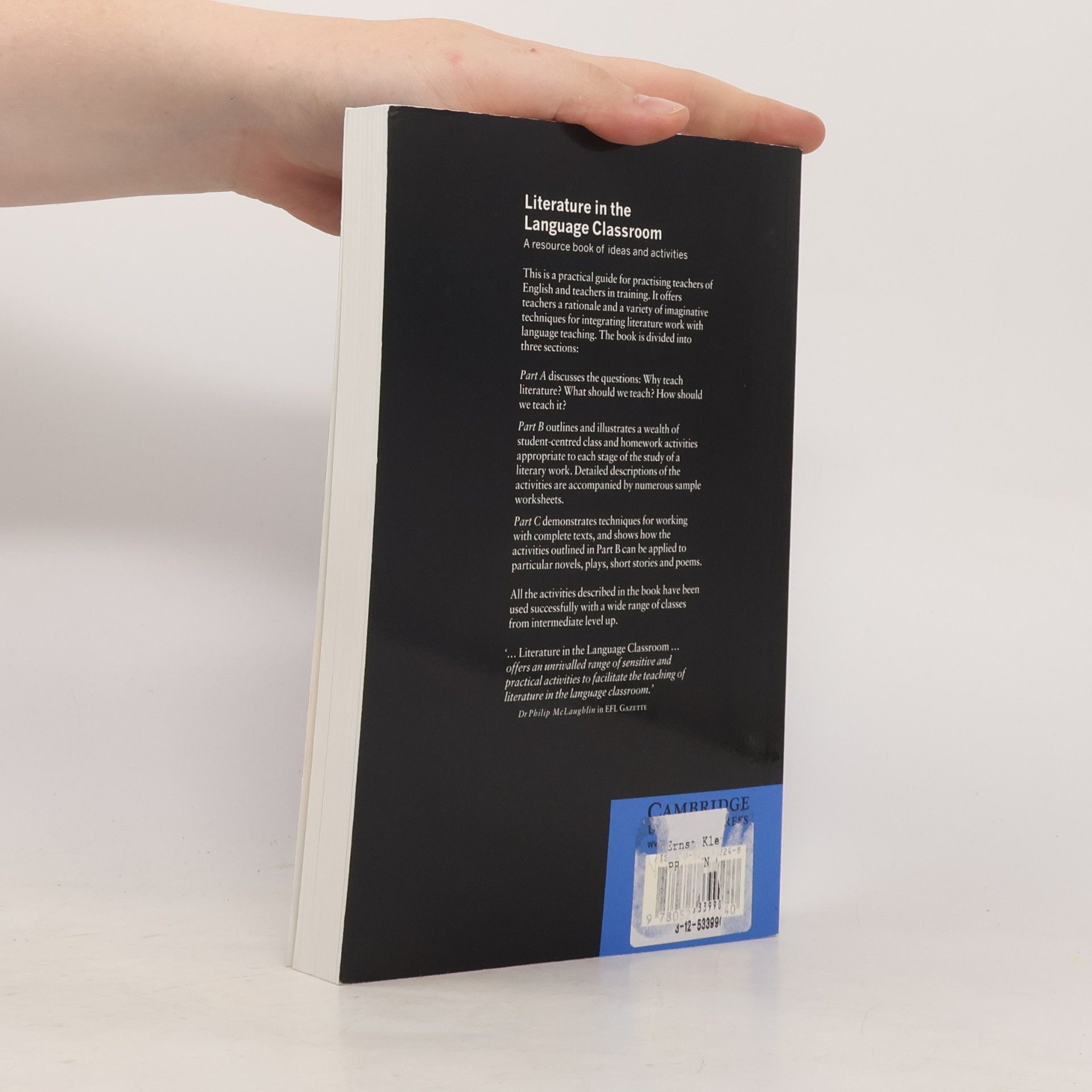 Stephen Slater Literature in the Language Classroom