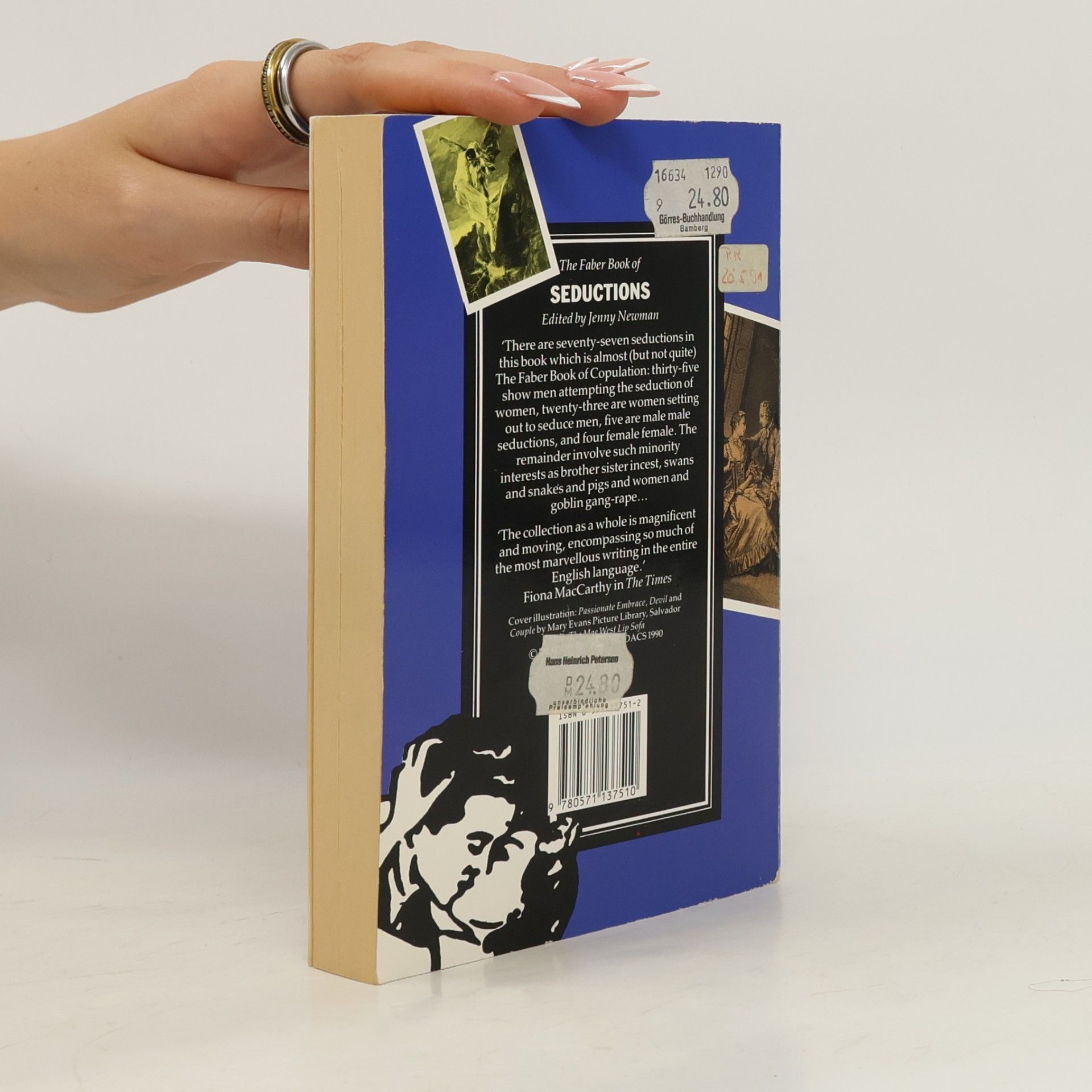 Jenny Newman The Faber Book of Seductions
