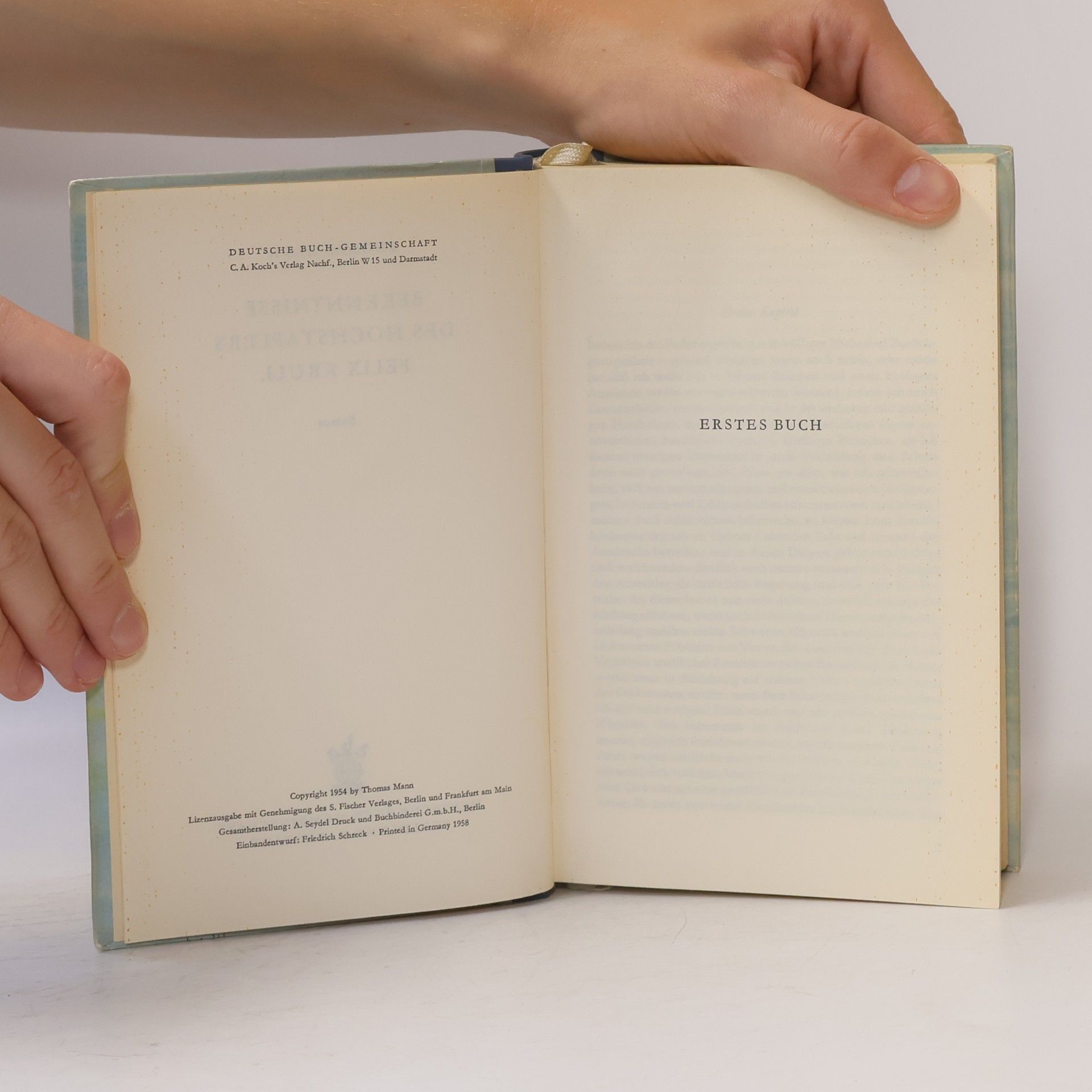 Thomas Mann Bekenntnisse des Hochstaplers Felix Krull