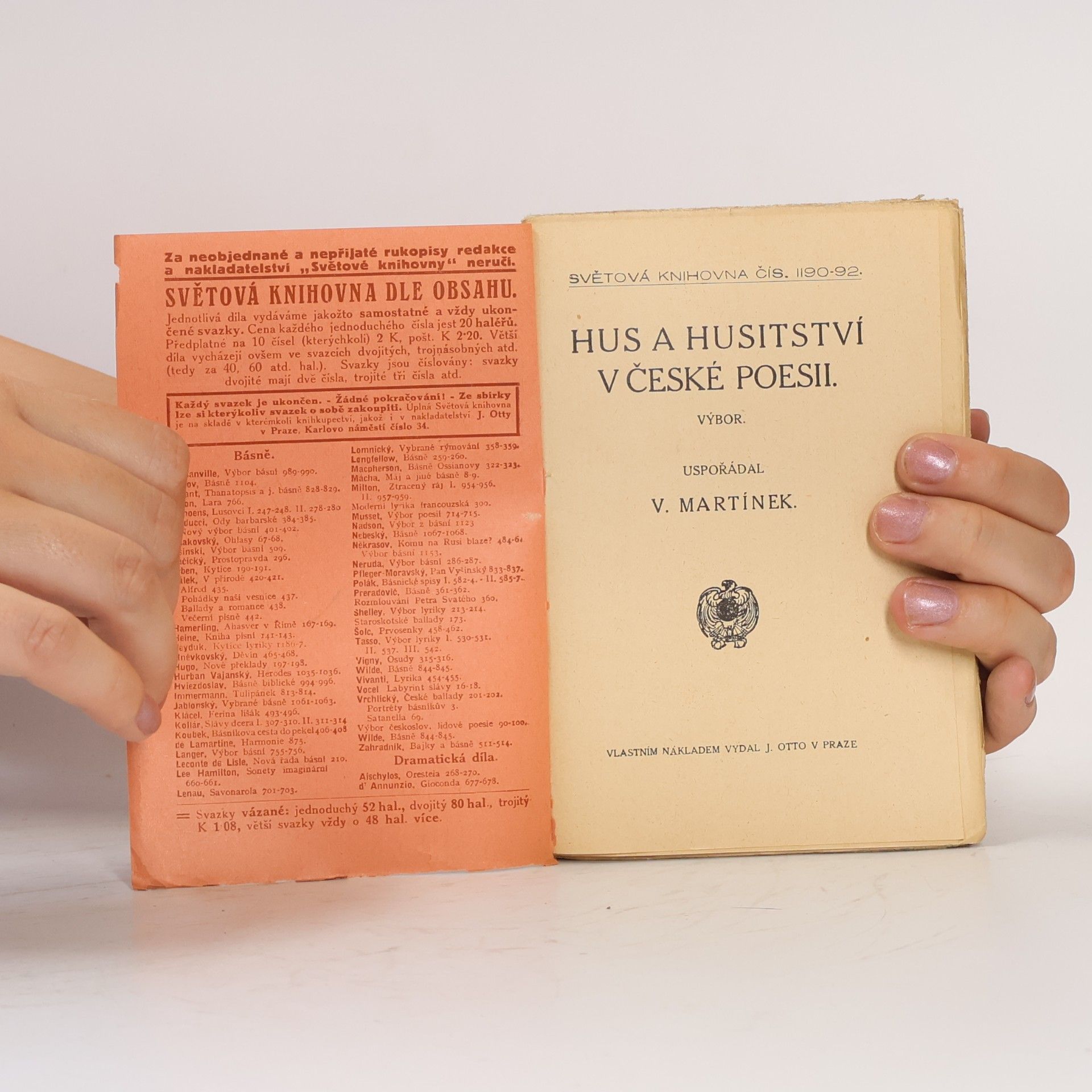 Vojtěch Martínek Hus a husitství v české poesii
