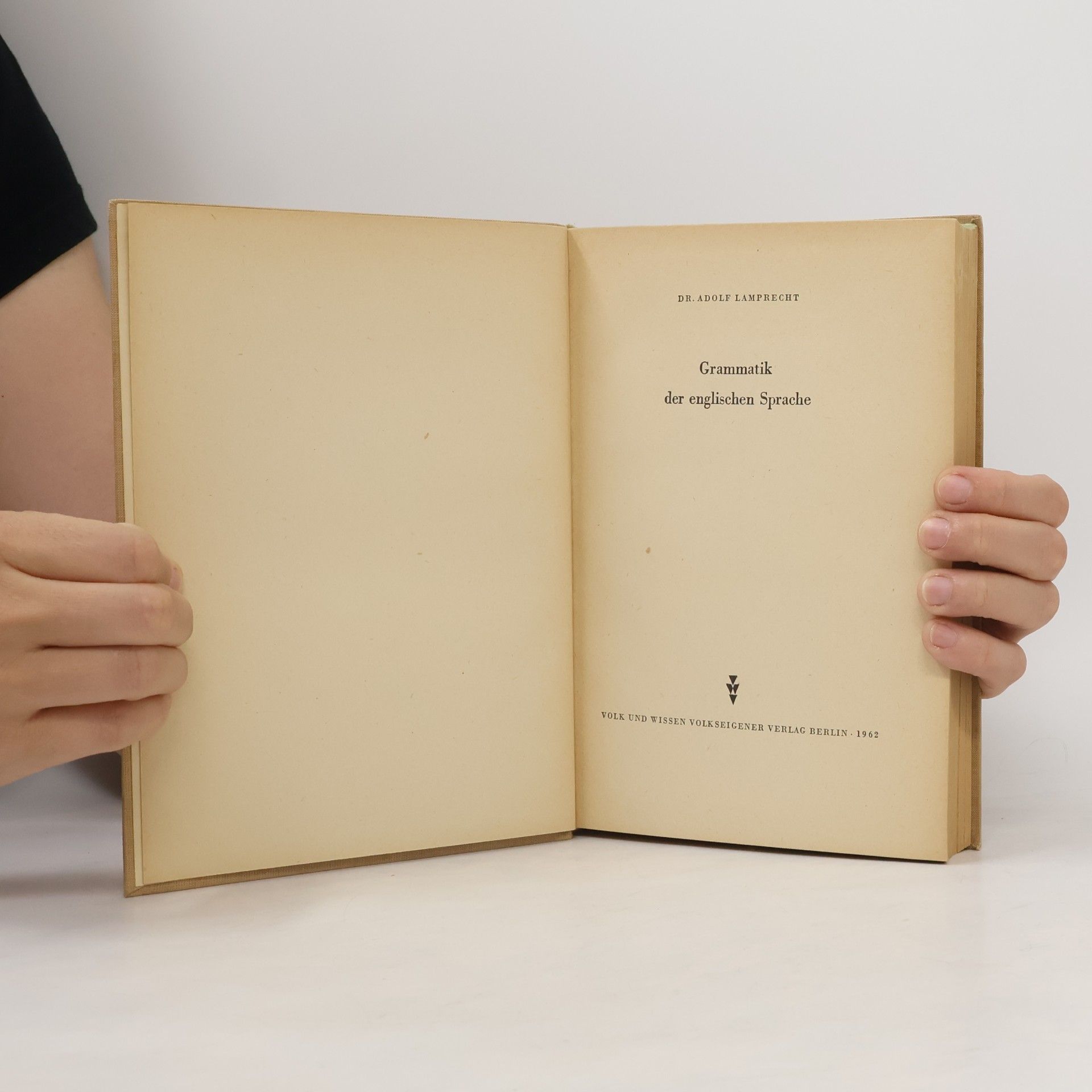 Adolf Lamprecht Gramatik der englischen Sprache