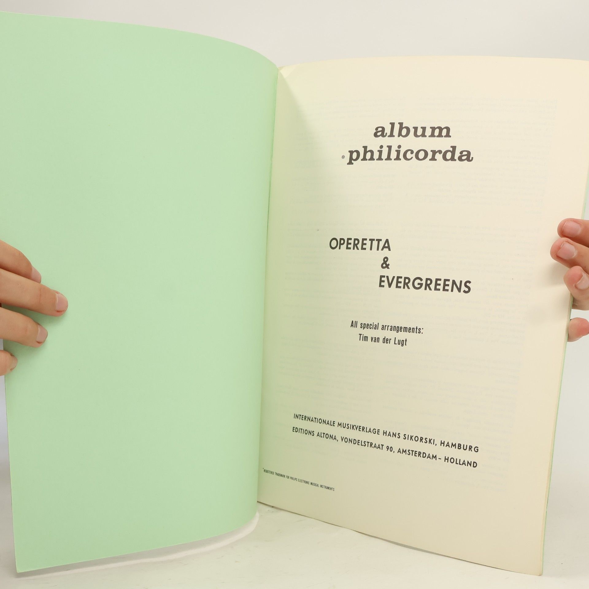 Autorenkollektiv Album philicorda. Operetta & Evergreens
