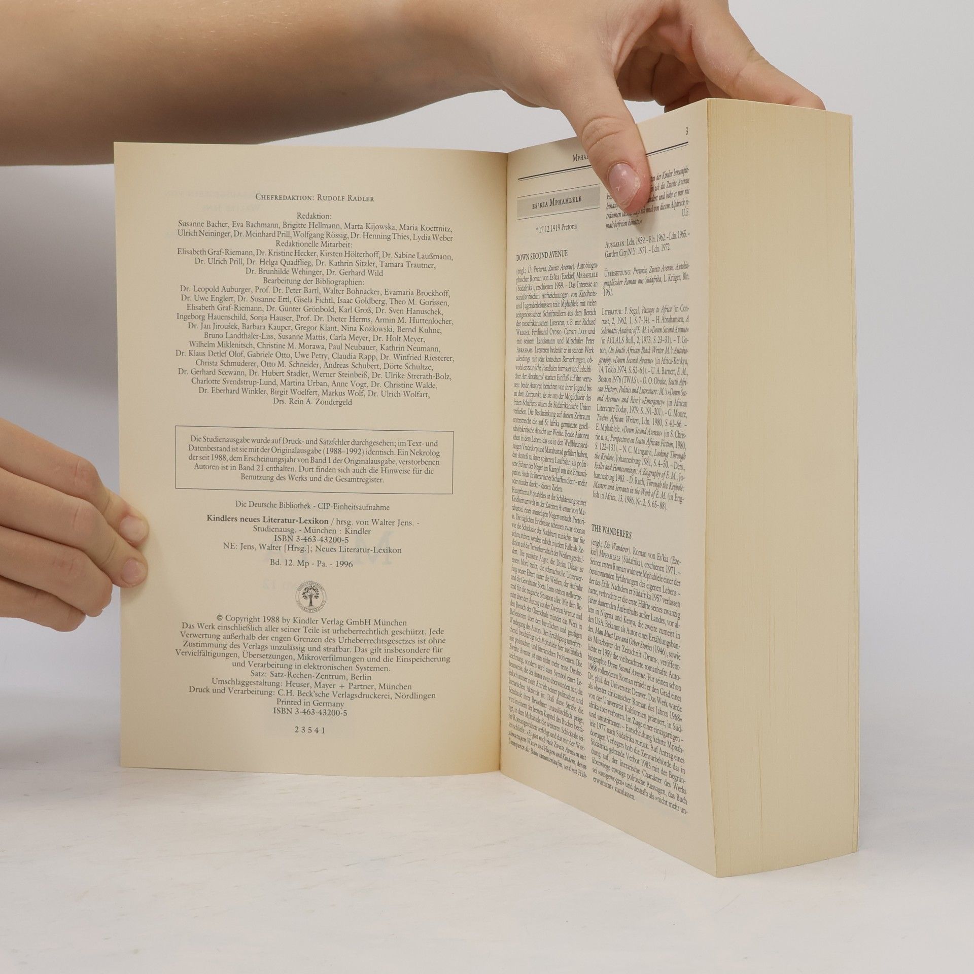 Jens-Walter Lüpkes Kindlers Neues Literatur Lexikon. Band 12