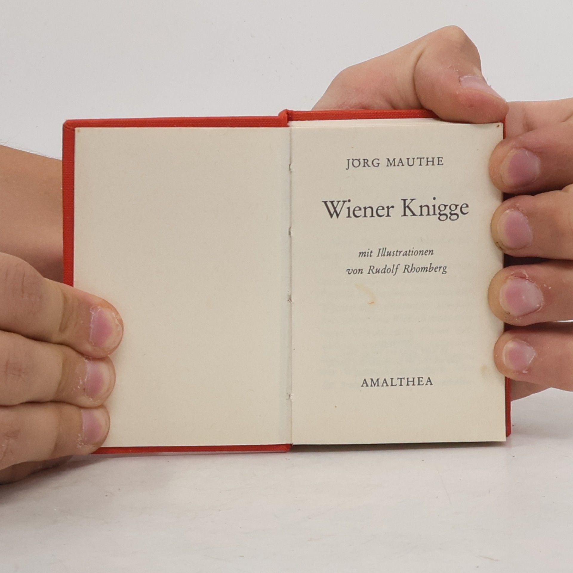 Jörg Mauthe Wiener Knigge