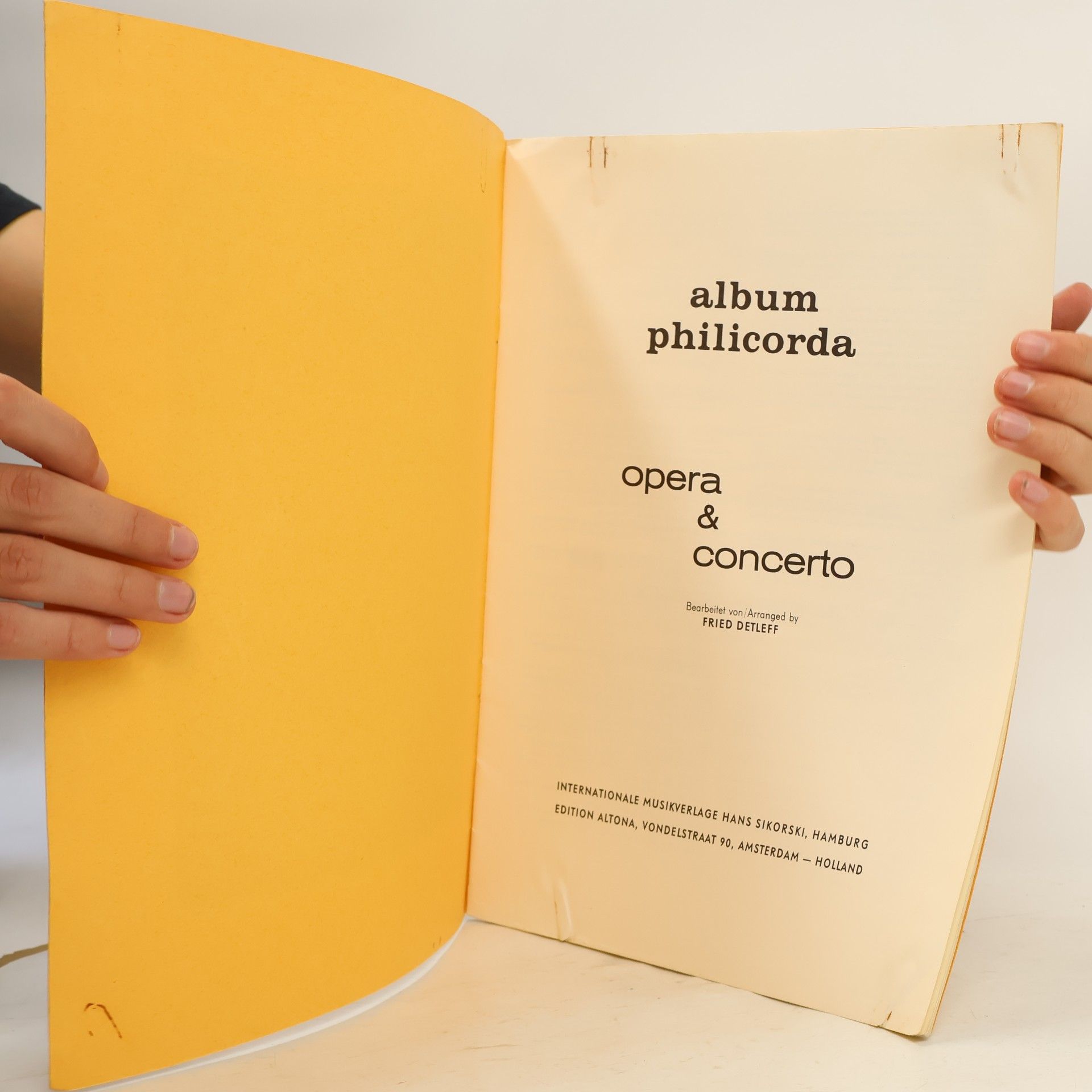 Autorenkollektiv Album Philicorda. Opera & Concerto