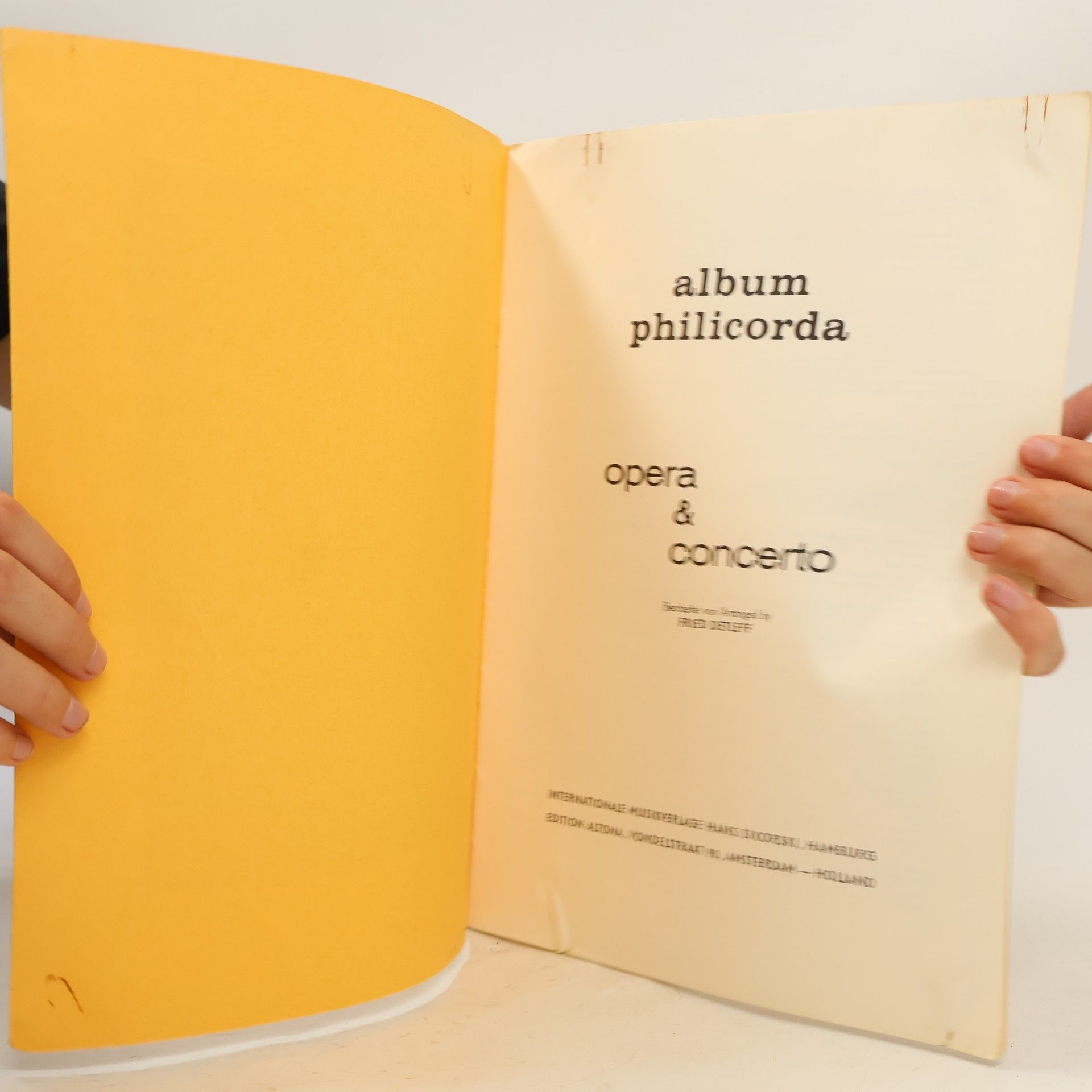 Autorenkollektiv Album Philicorda. Opera & Concerto