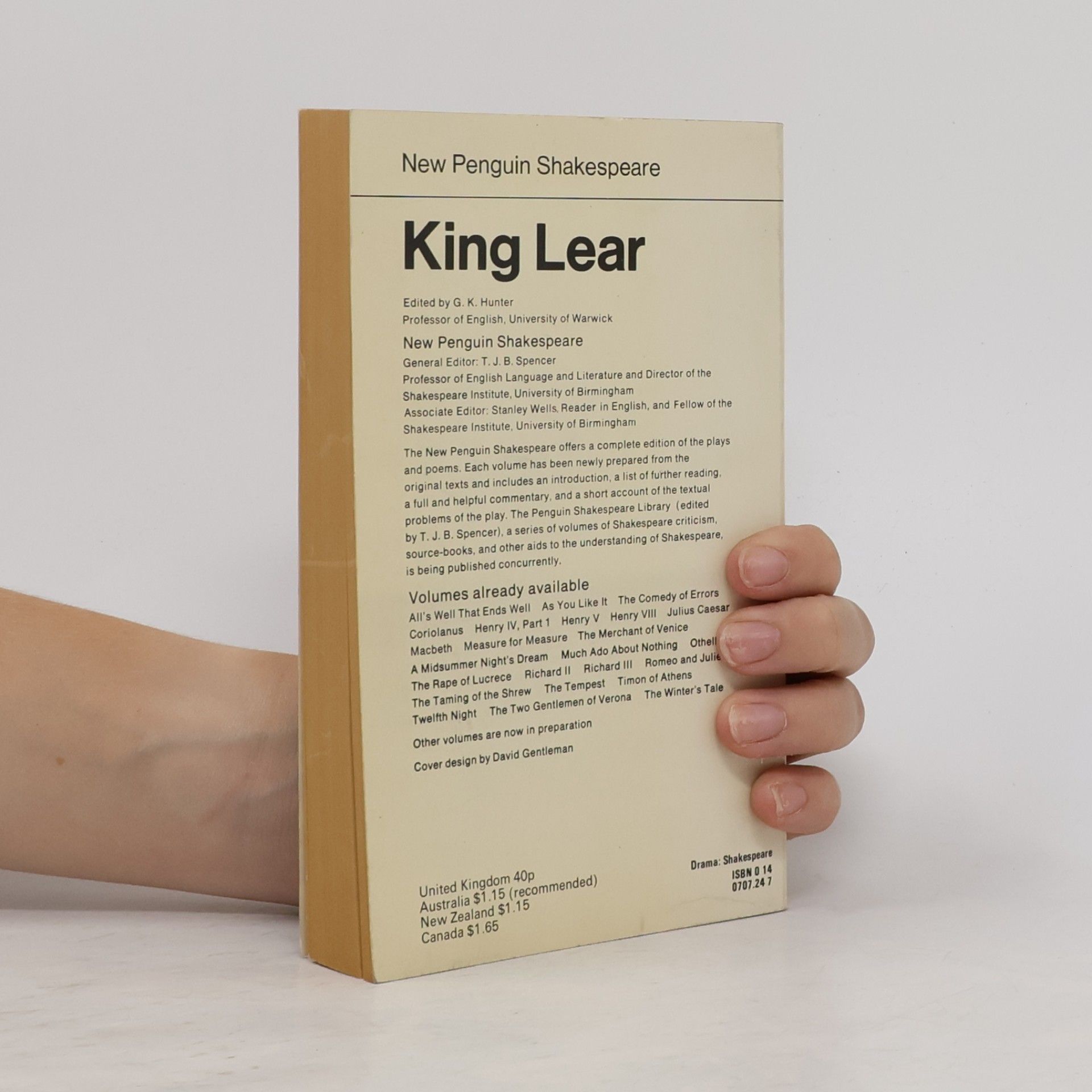 G. K. George Kirkpatrick Hunter King Lear
