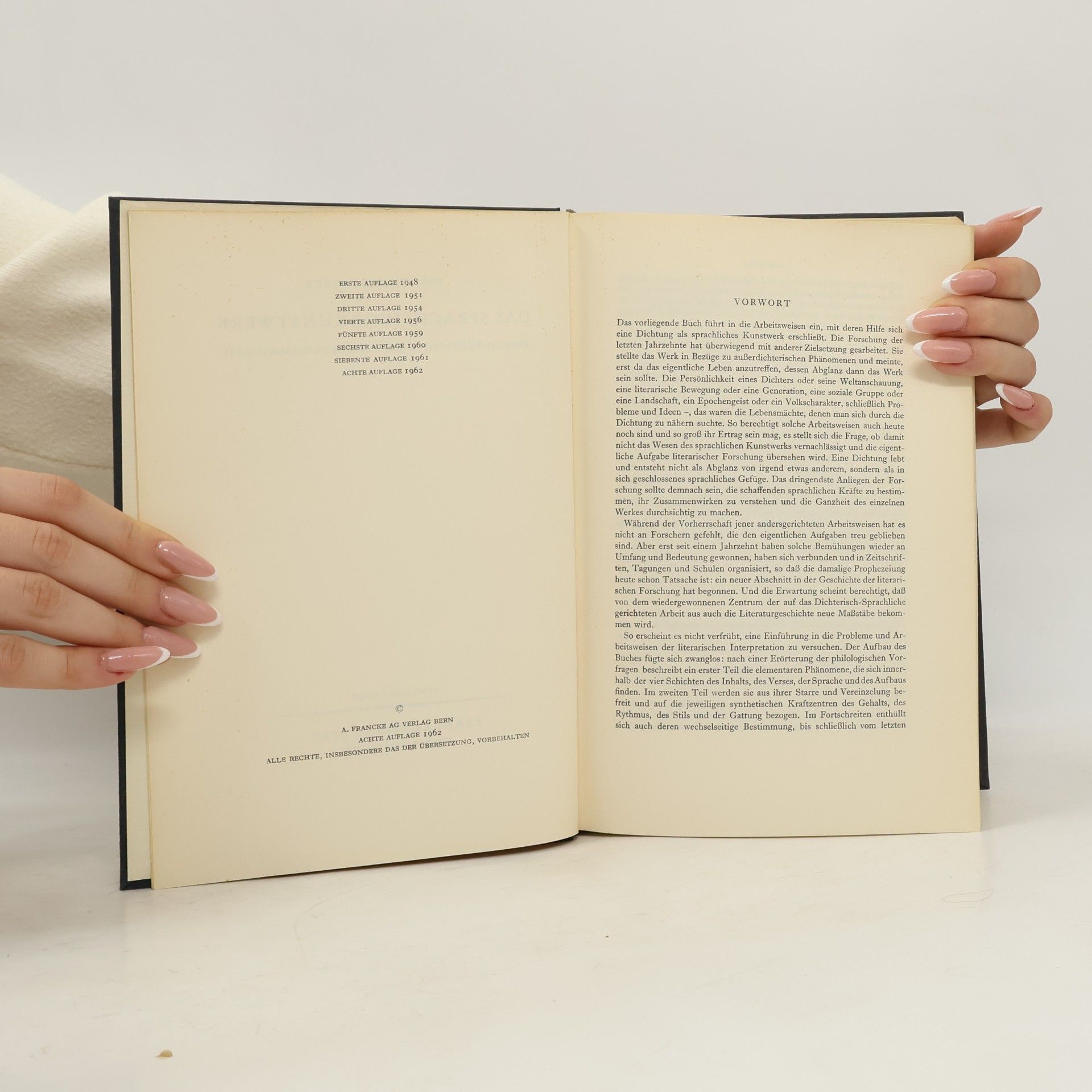 Wolfgang Kayser Der sprachliche Kunstwerk