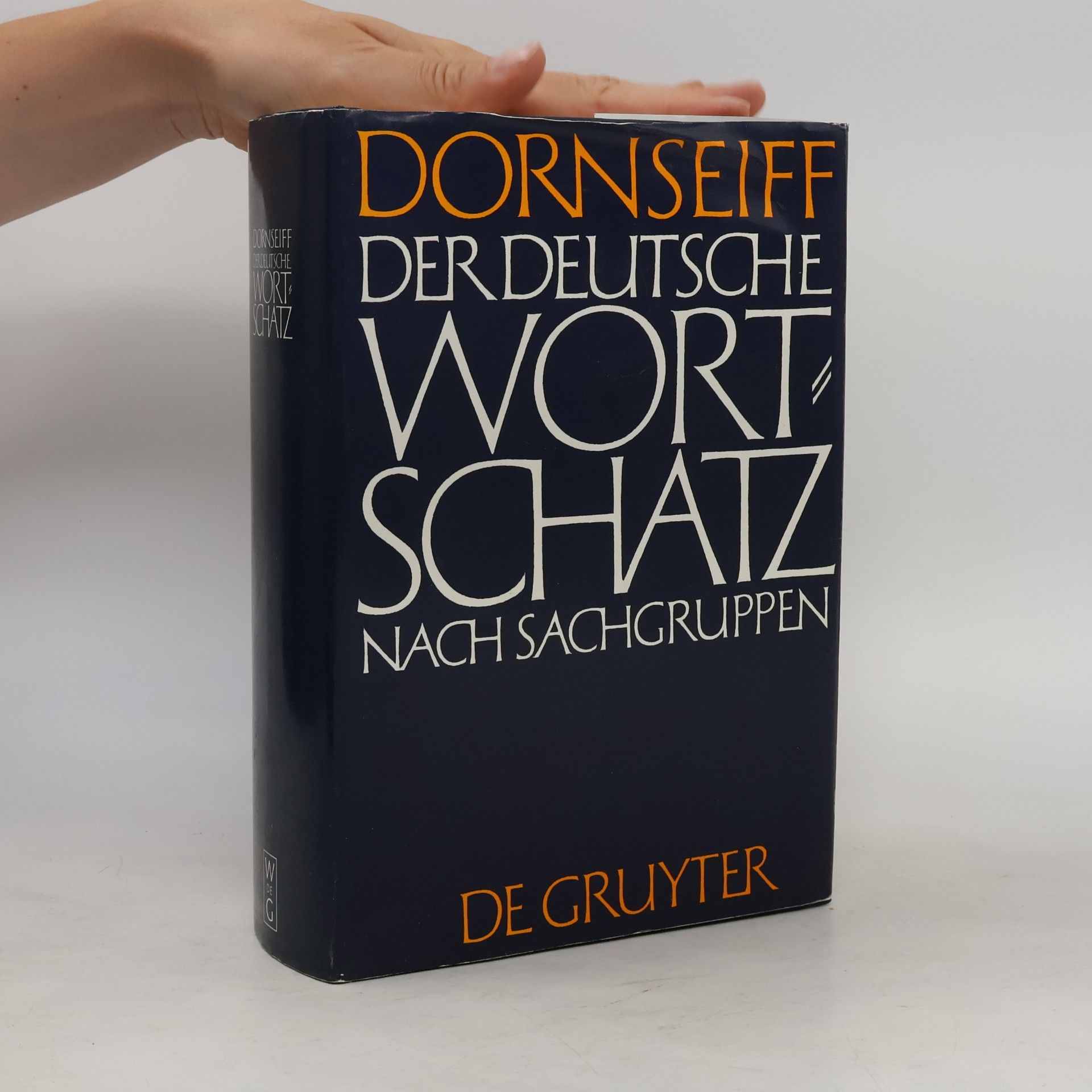 Franz Dornseiff Der Deutsche Wortschatz nach Sachgruppen