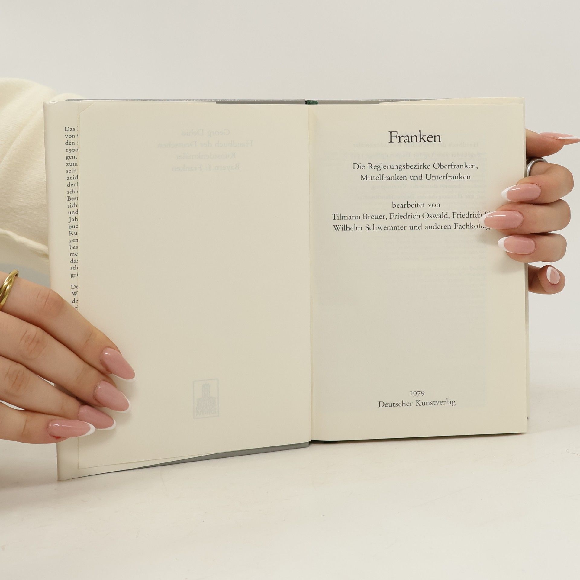 Tilmann Breuer Handbuch der deutschen Kunstdenkmäler