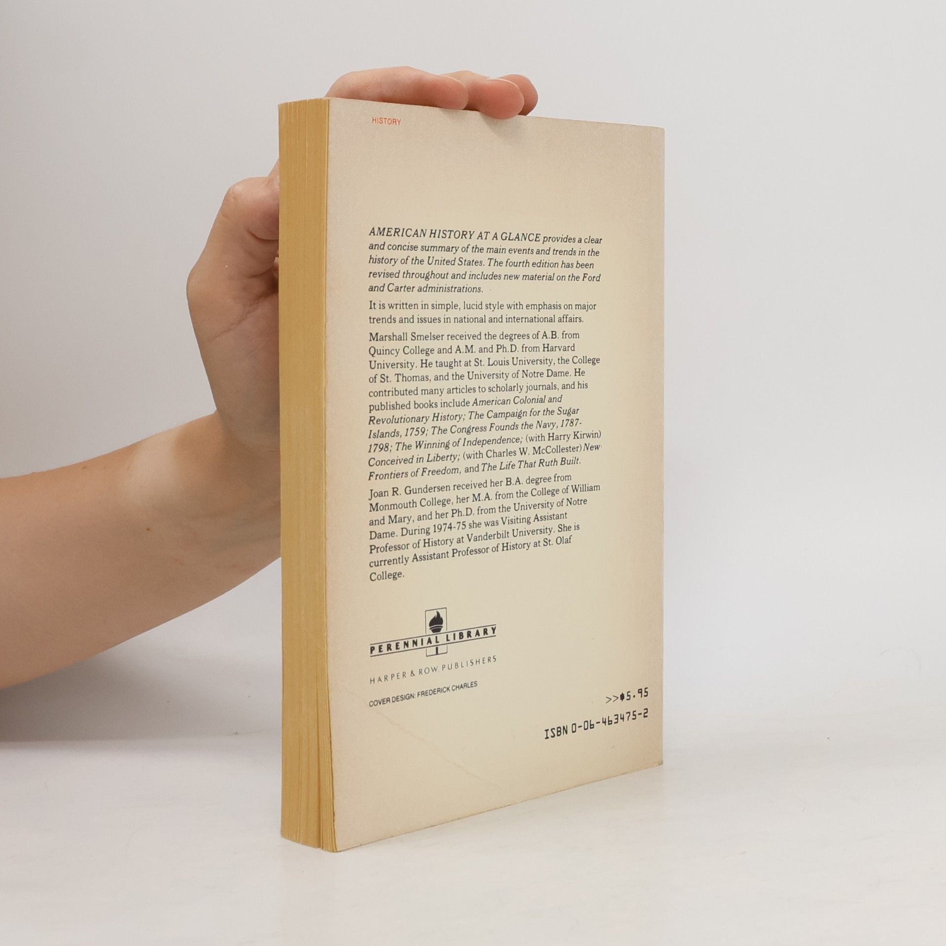 Marshall Smelser American History at a Glance
